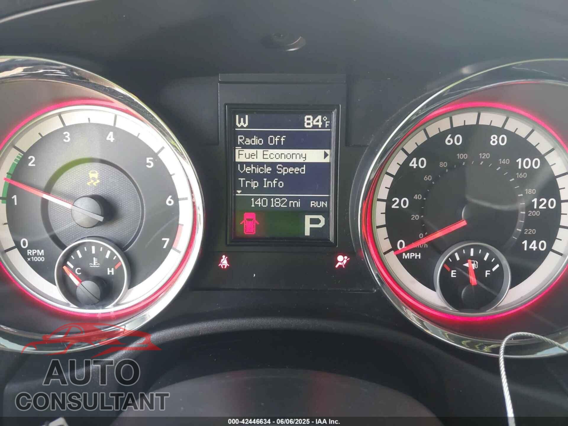 DODGE DURANGO 2012 - 1C4RDJAG7CC293167