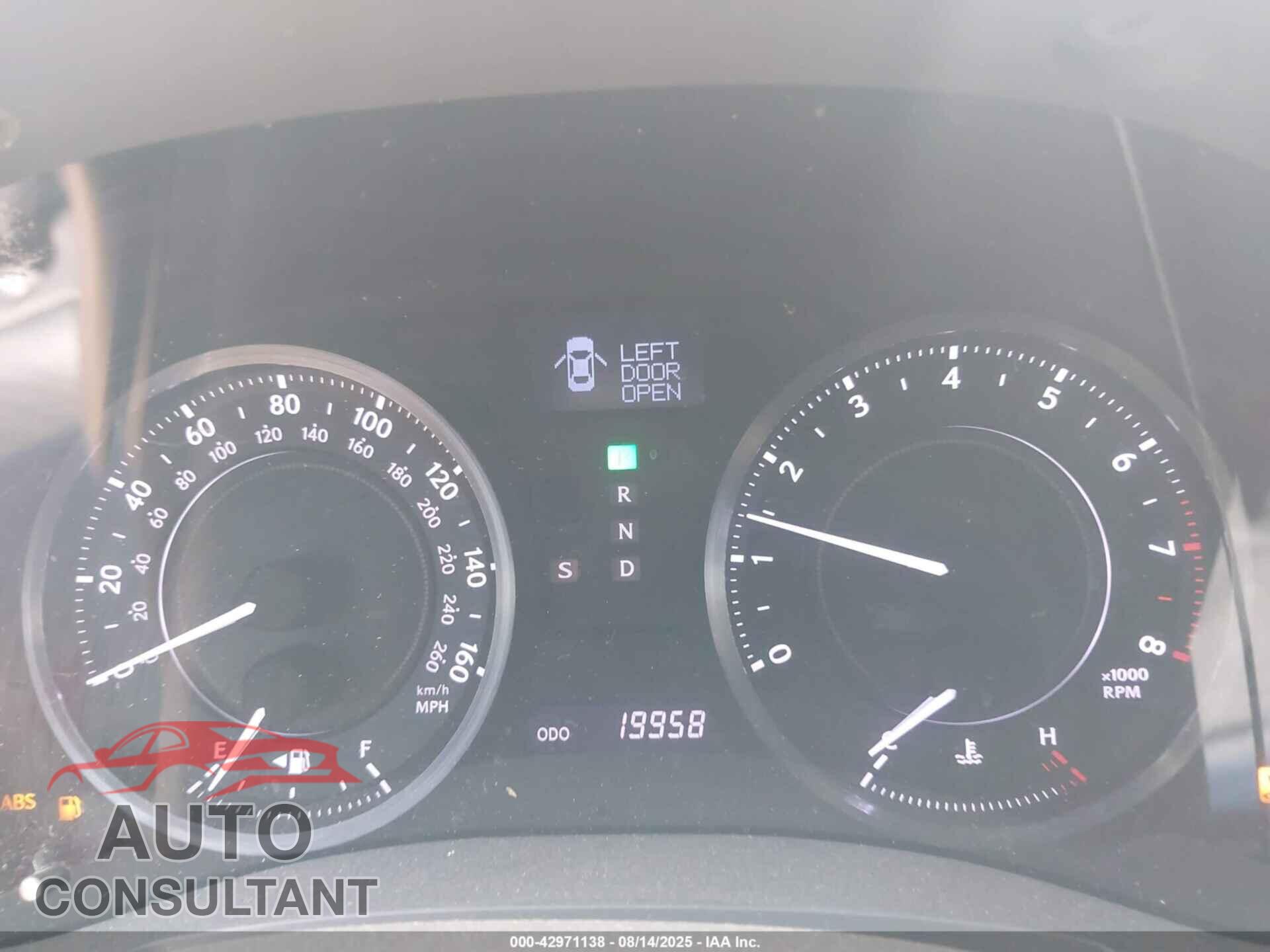LEXUS IS 250C 2011 - JTHFF2C22B2520546