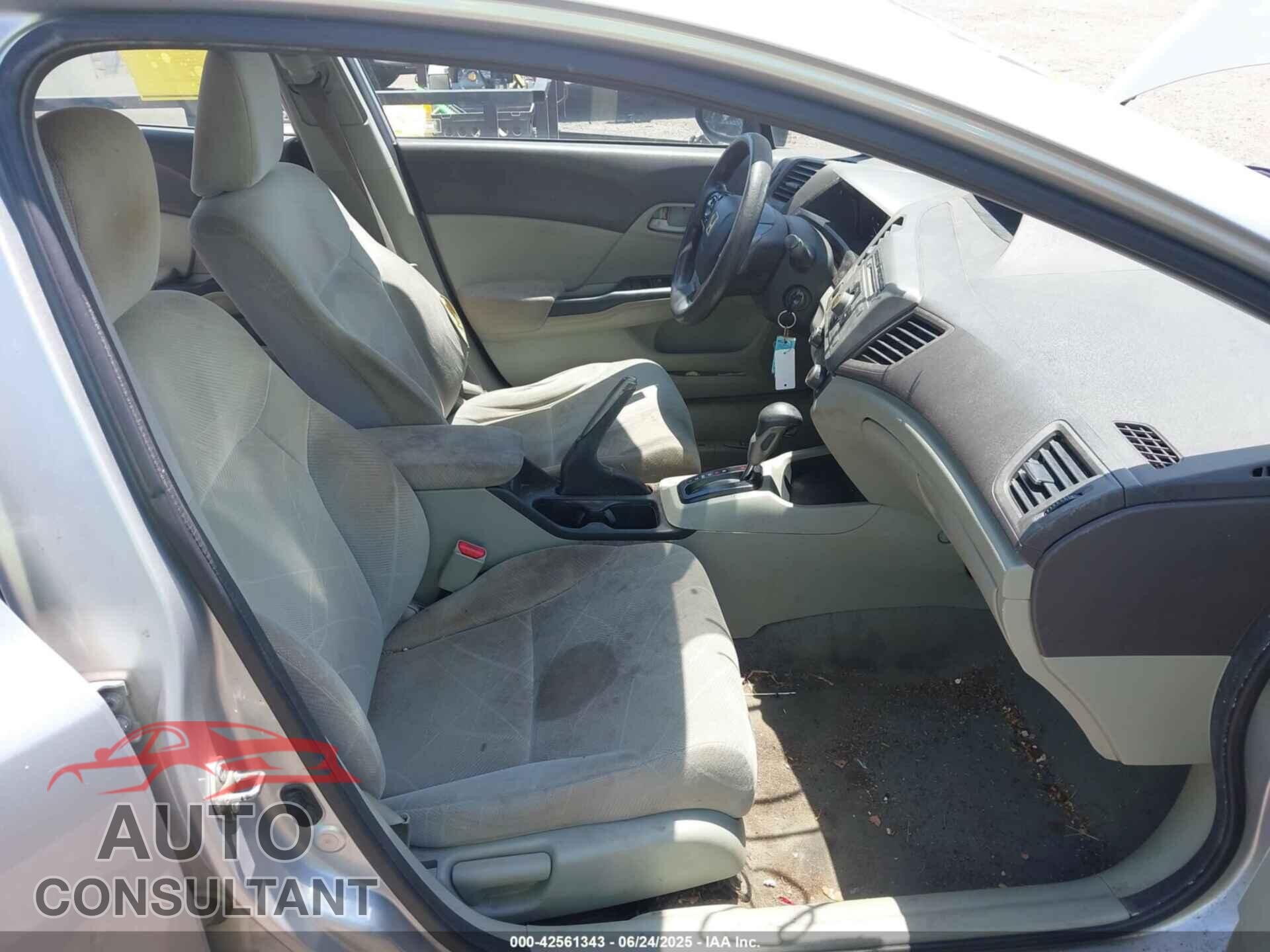 HONDA CIVIC 2012 - 19XFB2F59CE355666