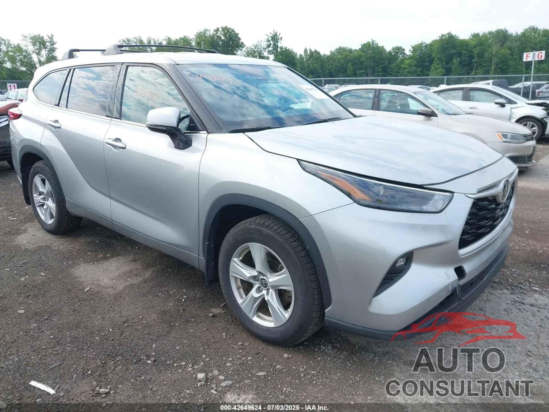 TOYOTA HIGHLANDER 2022 - 5TDBZRBH9NS257992