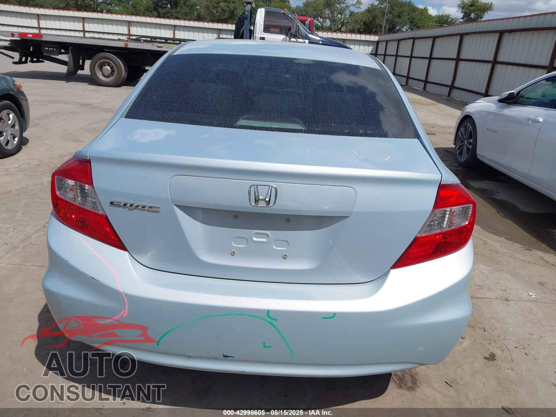 HONDA CIVIC 2012 - 19XFB2F58CE081148