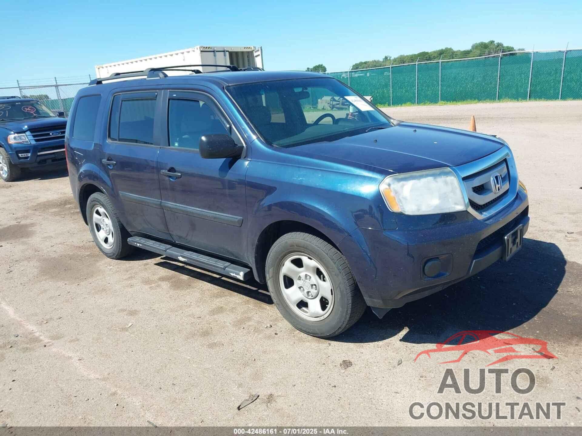 HONDA PILOT 2011 - 5FNYF4H20BB103485