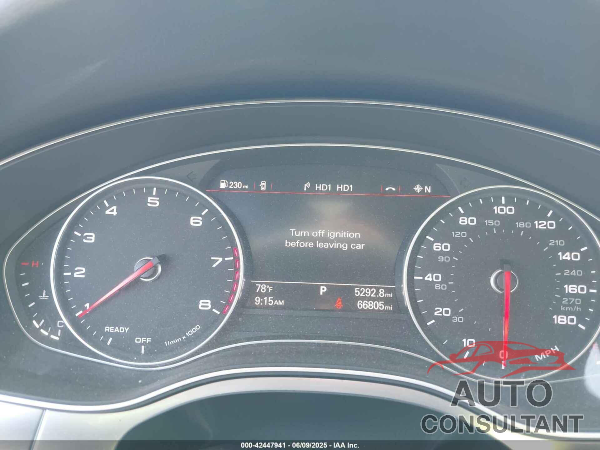 AUDI A6 2017 - WAUC8AFC2HN057292