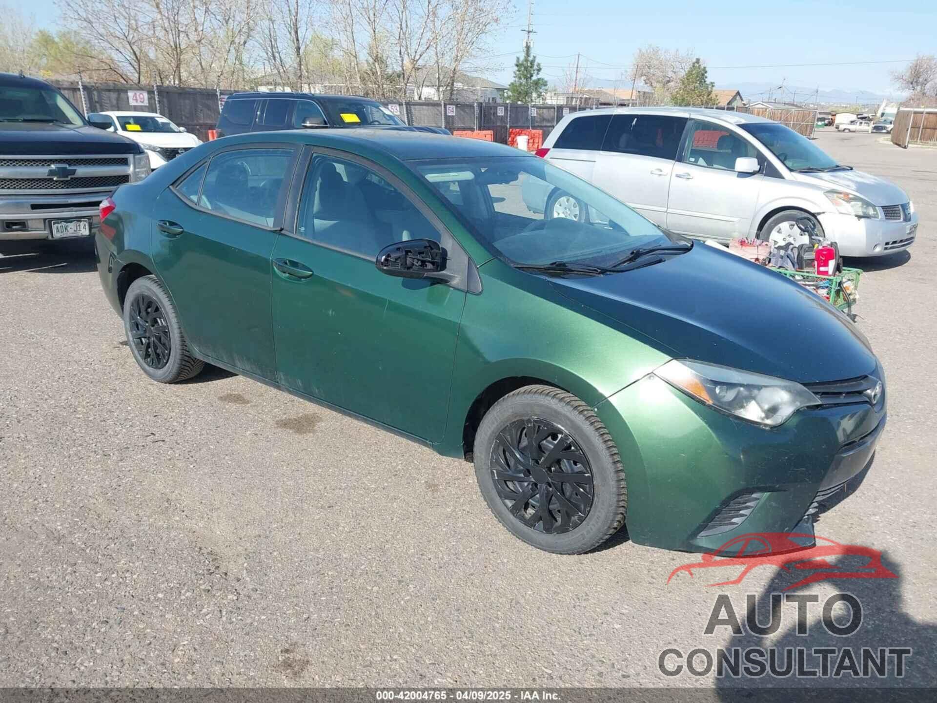TOYOTA COROLLA 2016 - 2T1BURHE7GC622581