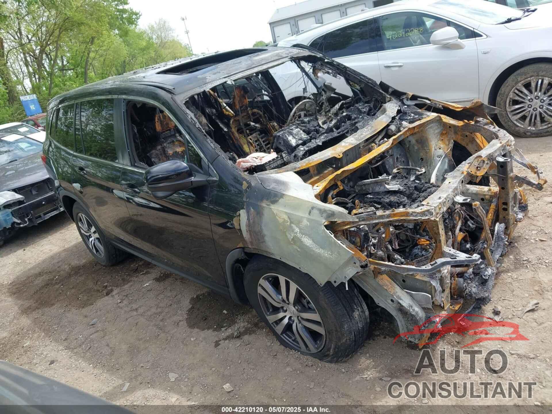 HONDA PILOT 2017 - 5FNYF6H50HB038524