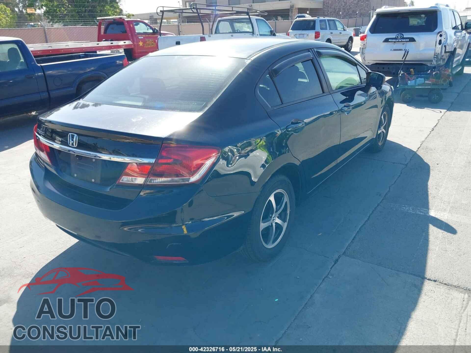HONDA CIVIC 2015 - 19XFB2F75FE267249