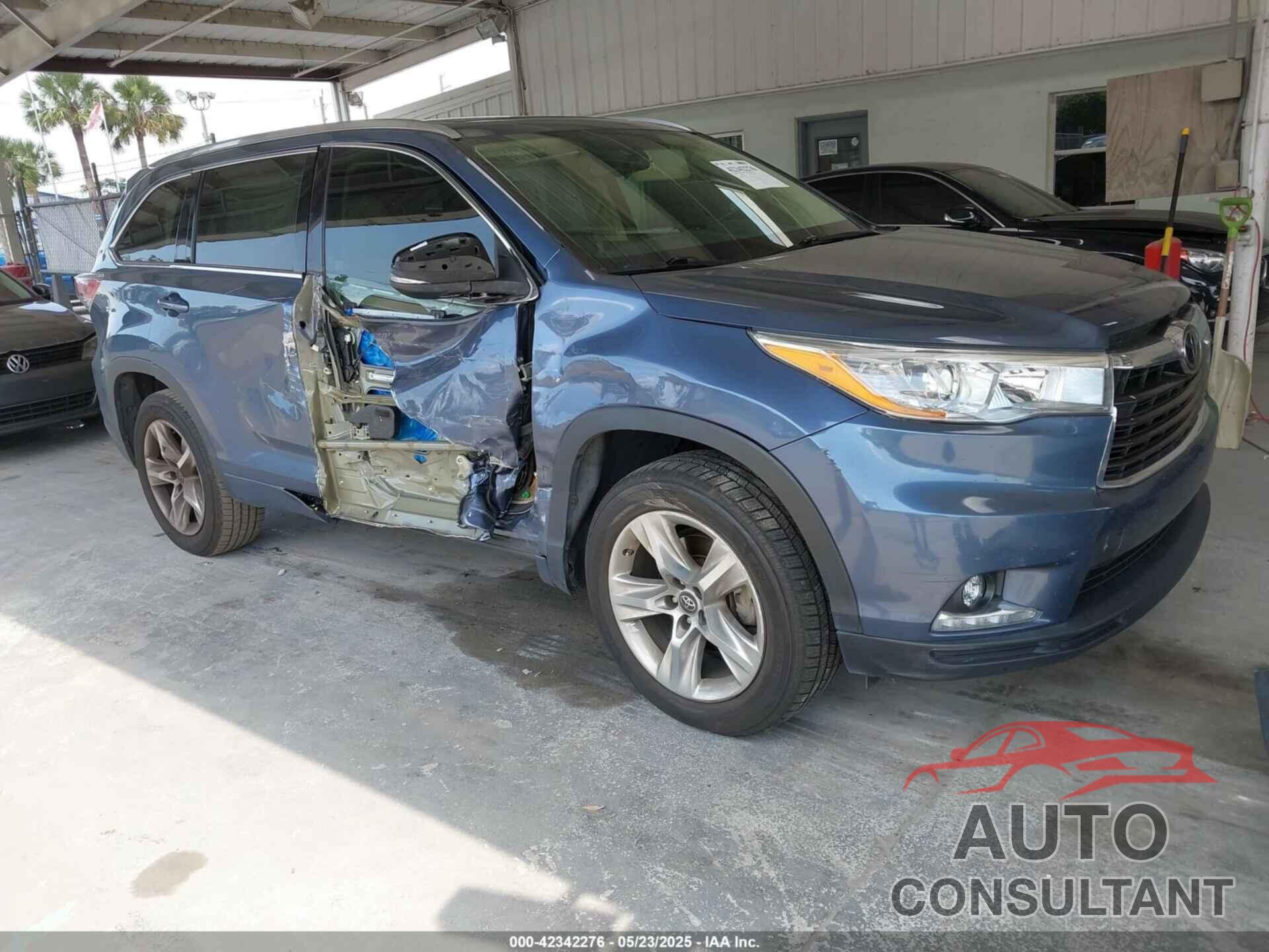 TOYOTA HIGHLANDER 2016 - 5TDYKRFH9GS180231