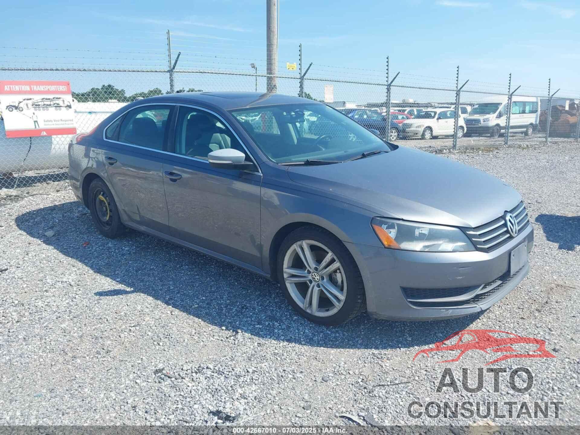 VOLKSWAGEN PASSAT 2014 - 1VWBT7A34EC030770