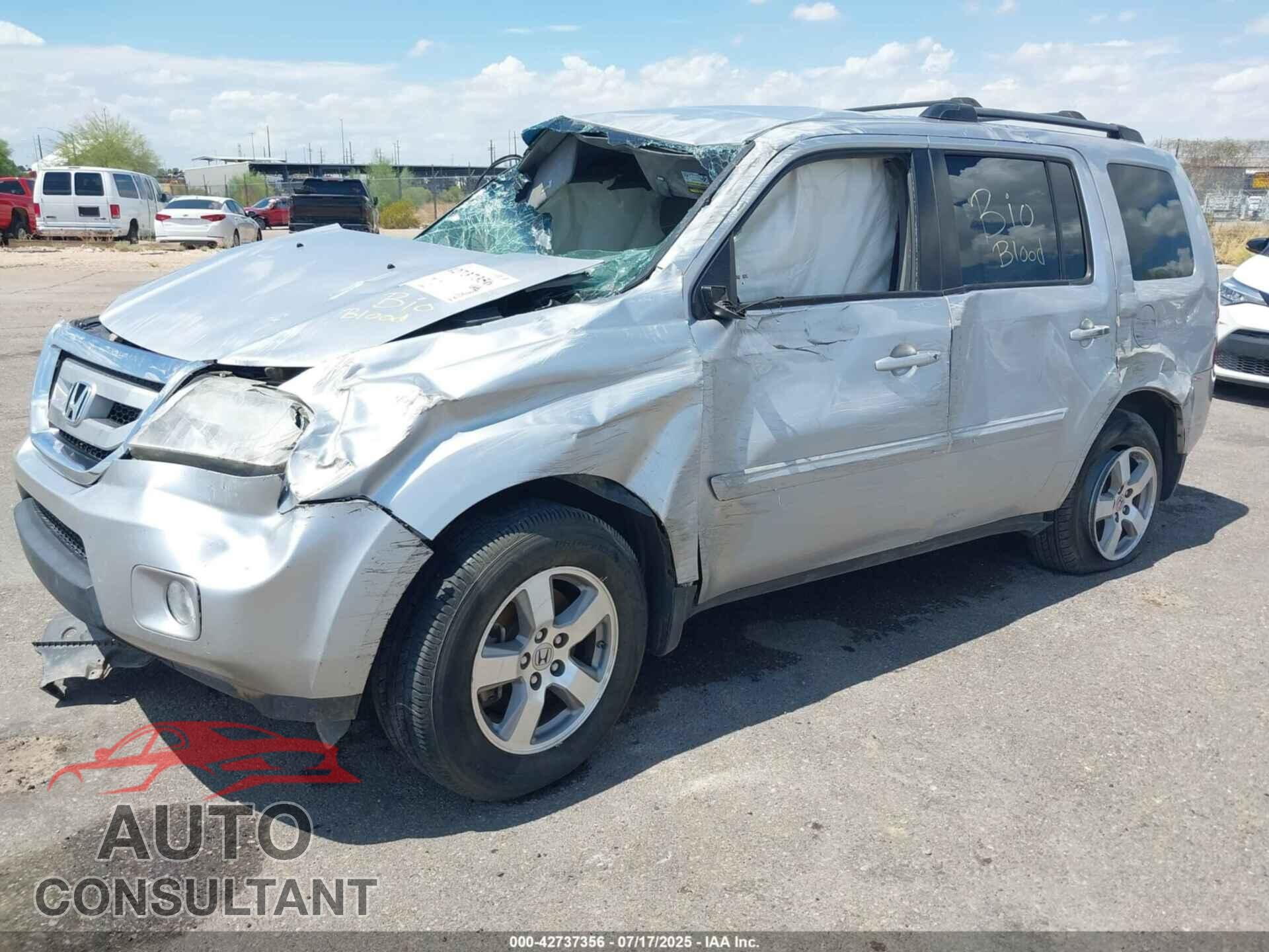 HONDA PILOT 2010 - 5FNYF3H48AB023068