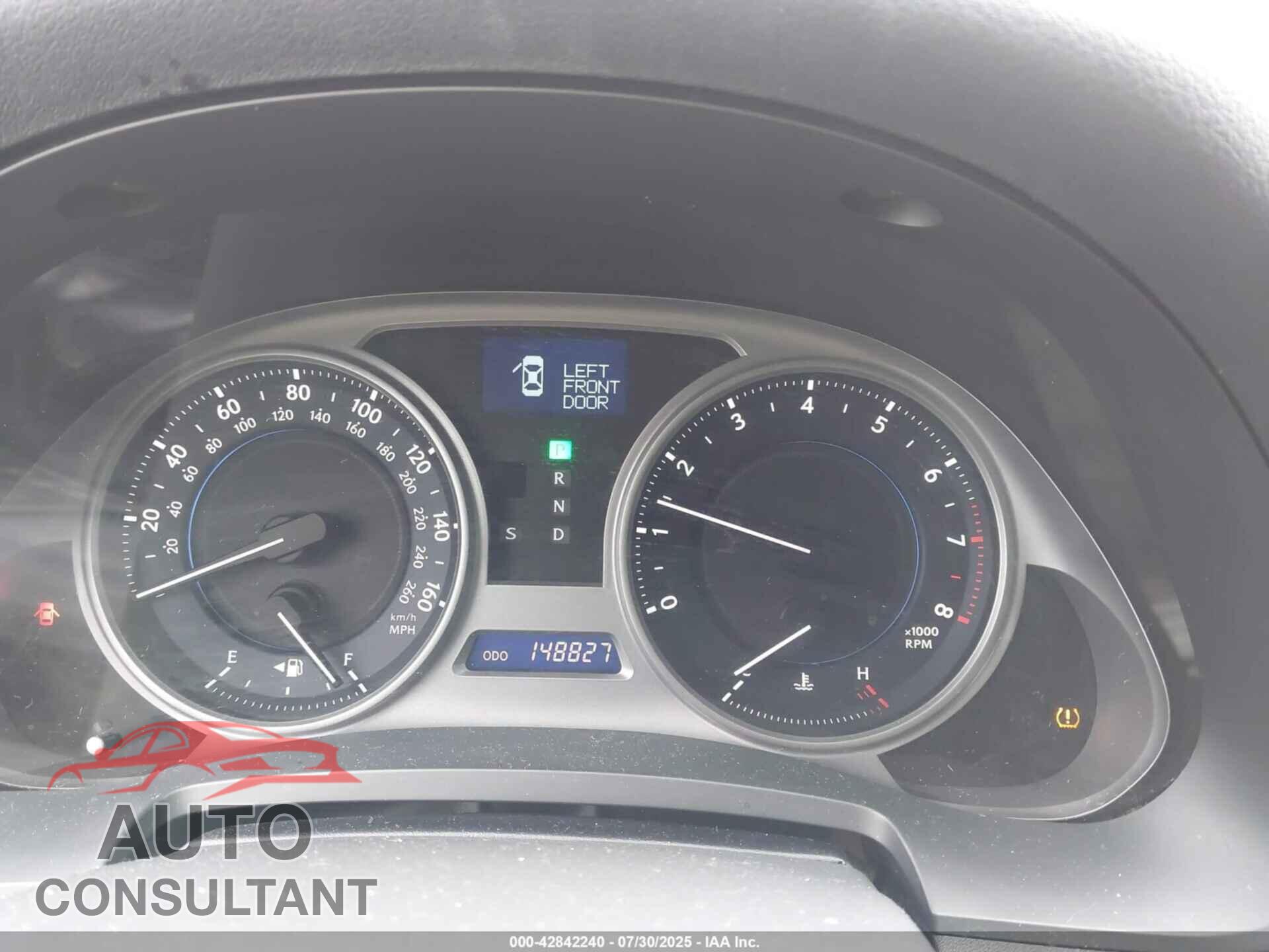 LEXUS IS 250 2010 - JTHBF5C20A5124919
