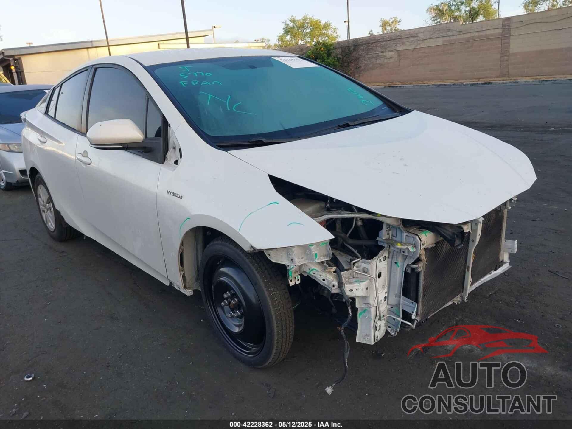 TOYOTA PRIUS 2016 - JTDKBRFU9G3001450