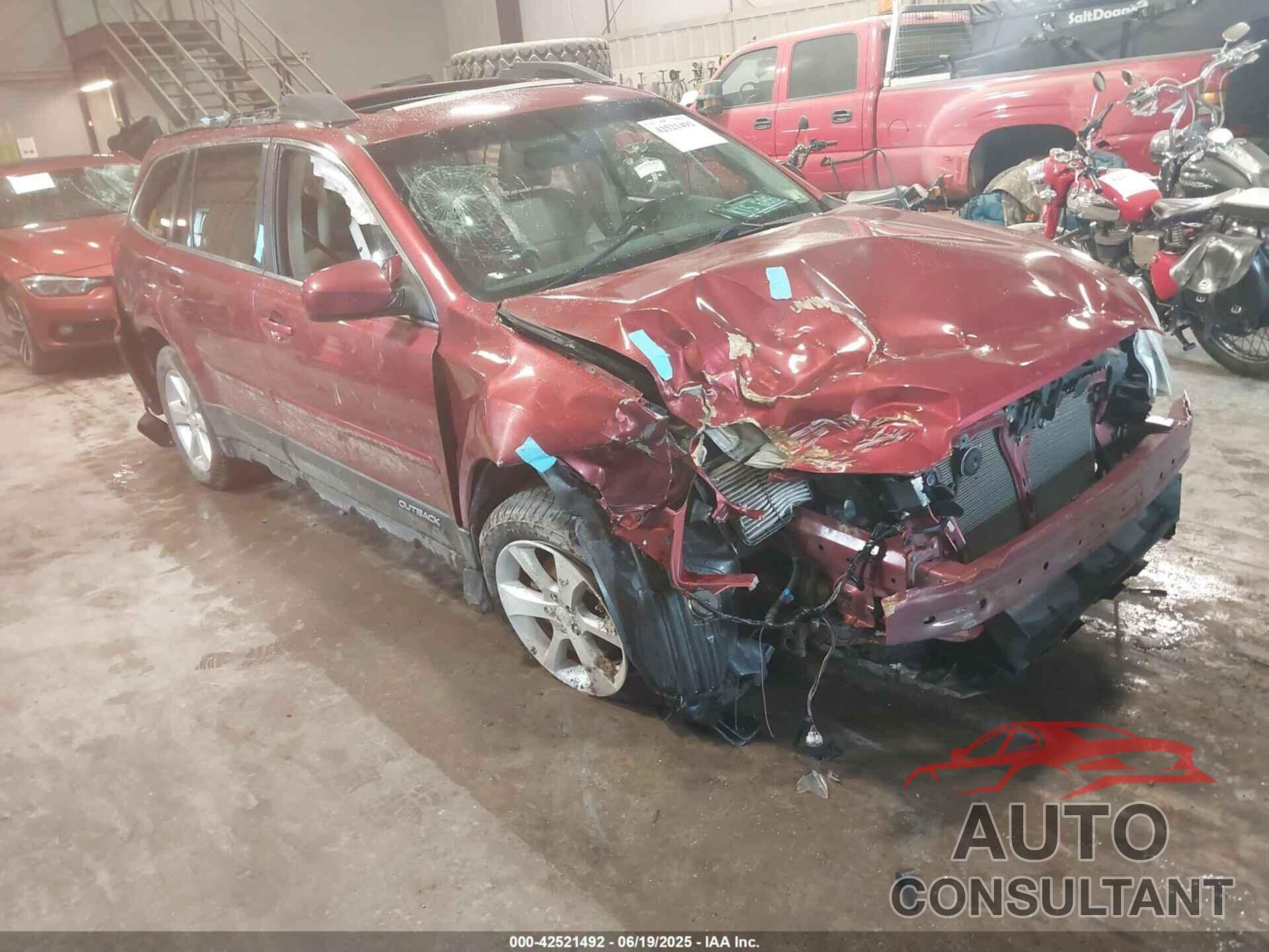 SUBARU OUTBACK 2014 - 4S4BRBLC6E3273915