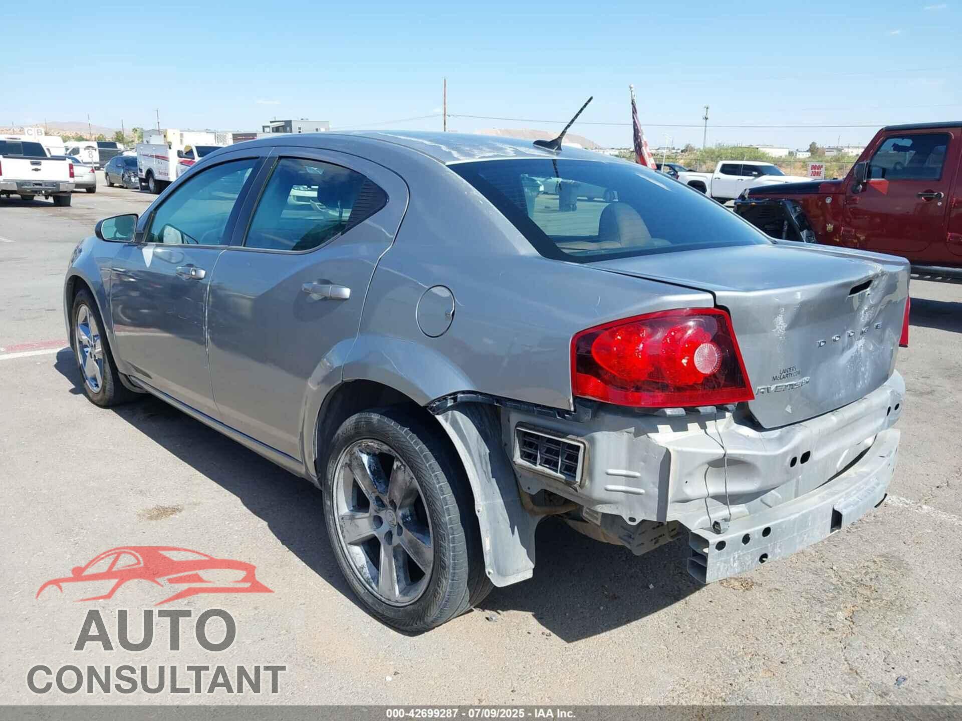 DODGE AVENGER 2013 - 1C3CDZAB4DN657743