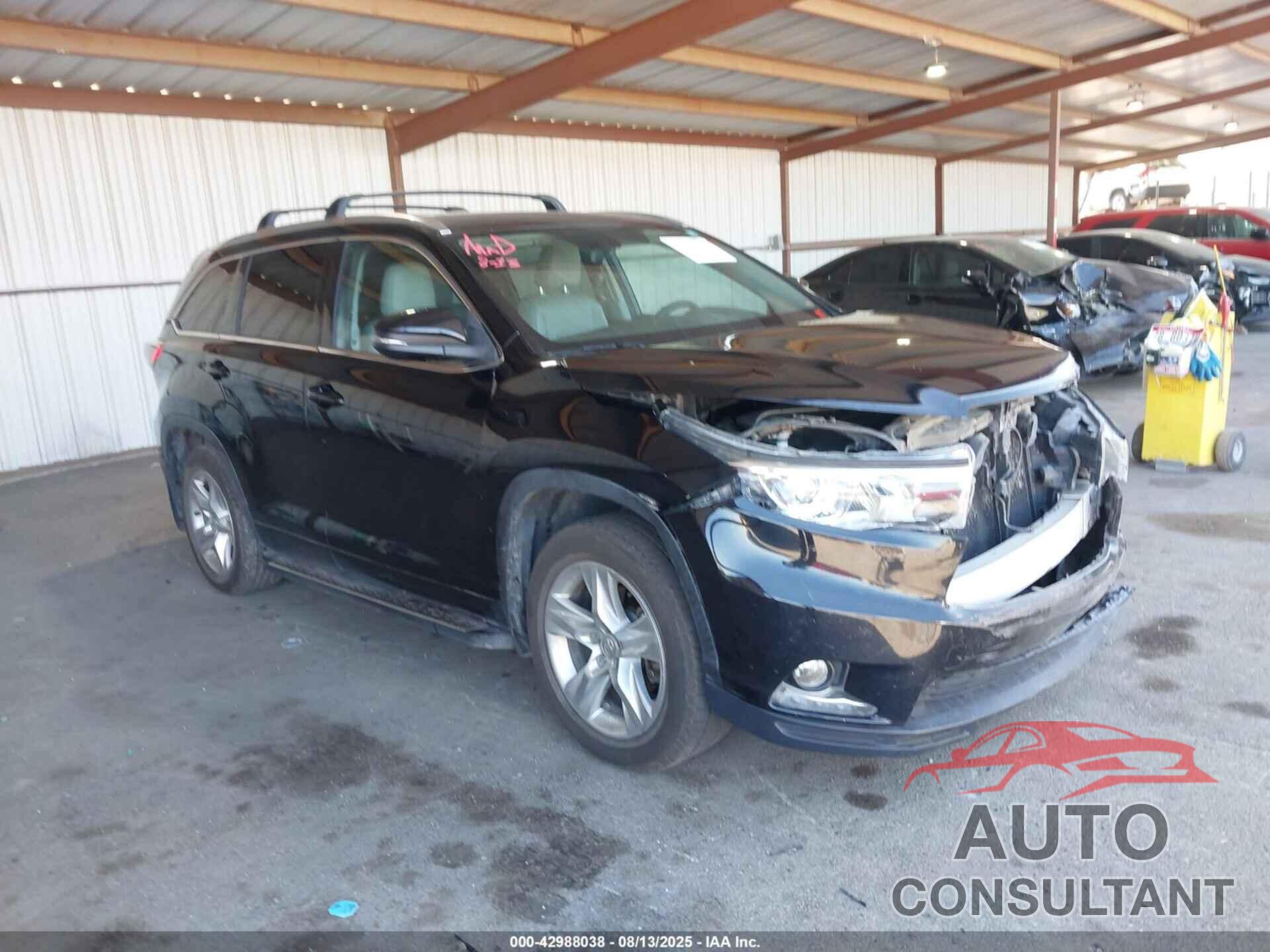 TOYOTA HIGHLANDER 2014 - 5TDDKRFH0ES054741