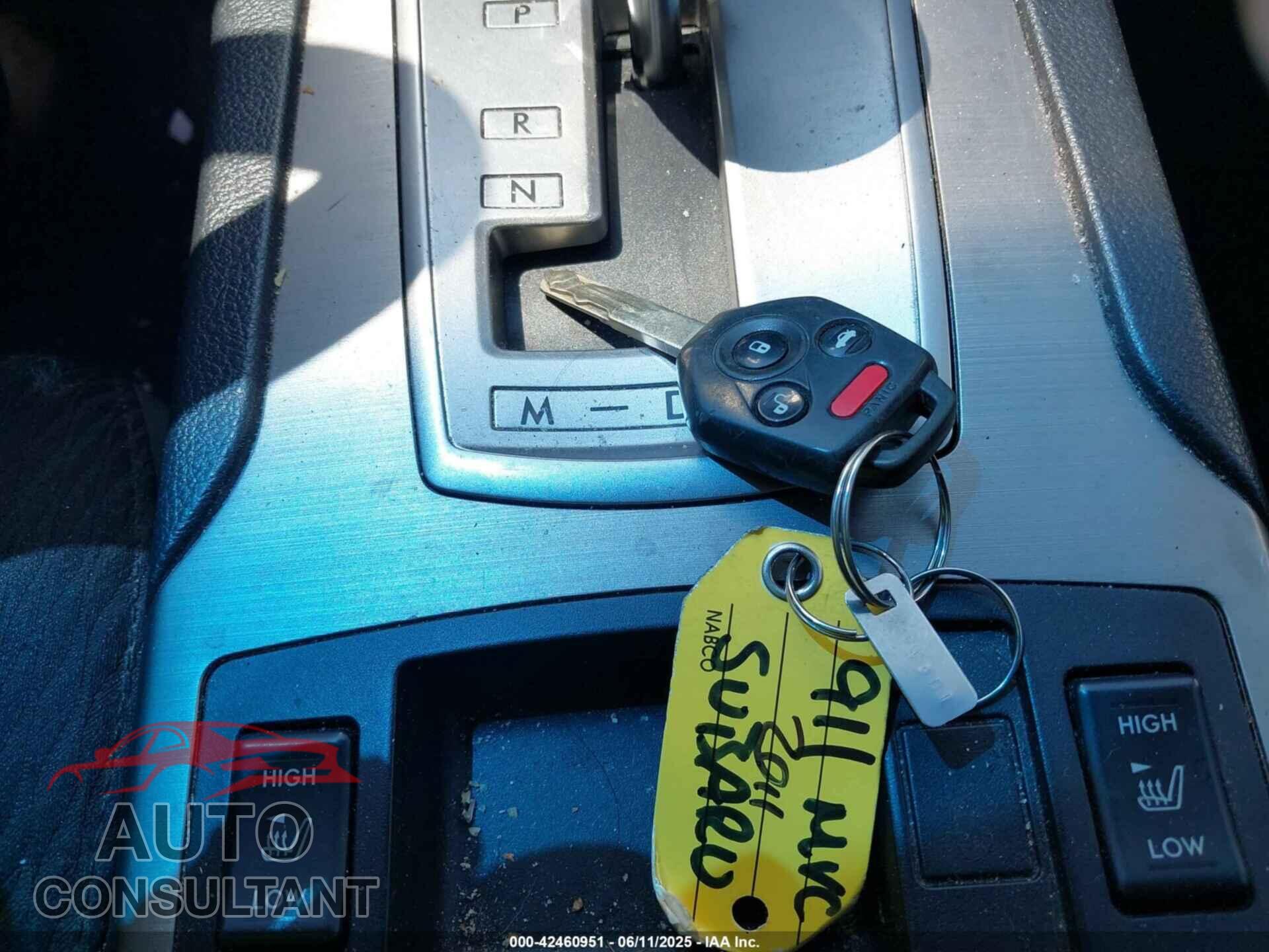 SUBARU OUTBACK 2011 - 4S4BRBCC1B3368152