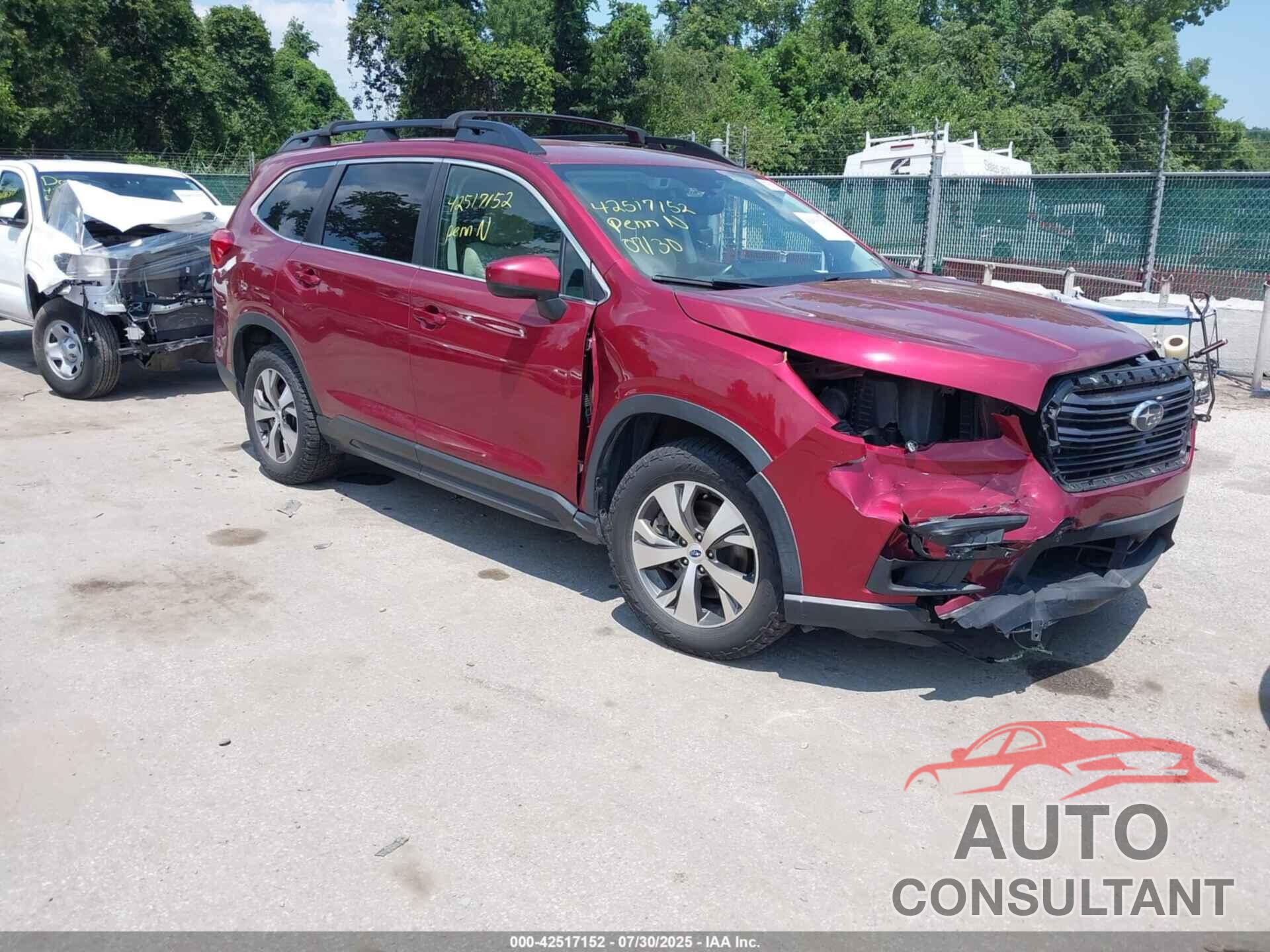 SUBARU ASCENT 2019 - 4S4WMAFDXK3465154