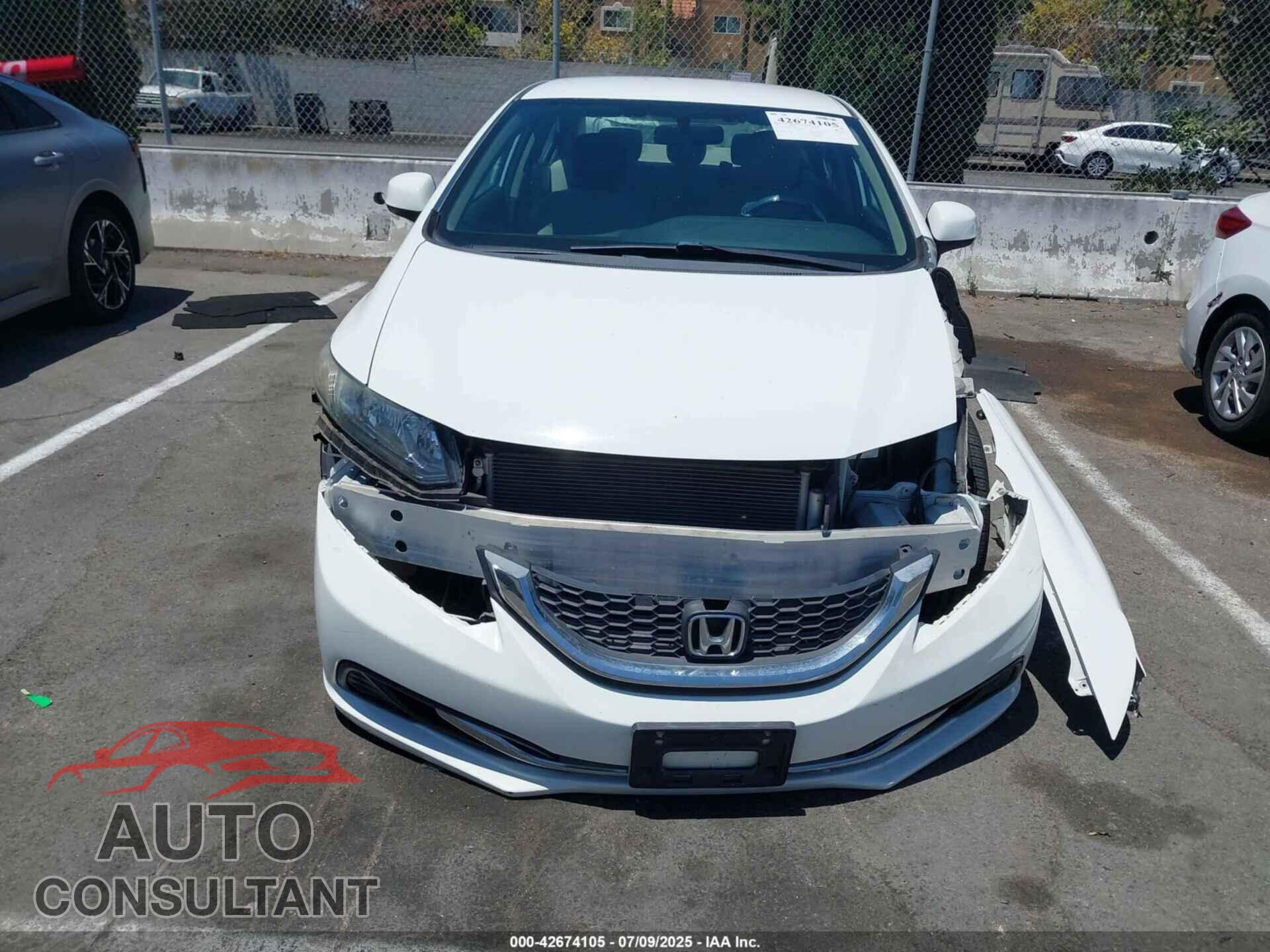 HONDA CIVIC 2013 - 19XFB2F52DE208266