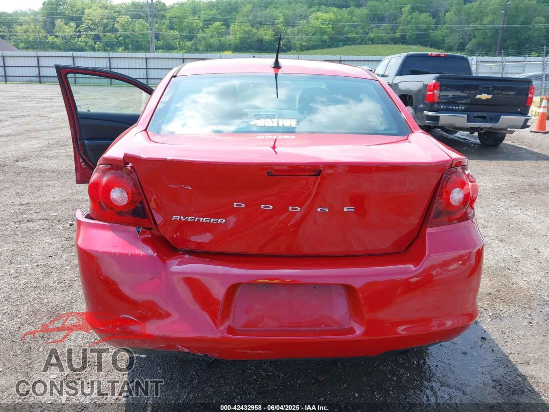 DODGE AVENGER 2013 - 1C3CDZAB7DN538102
