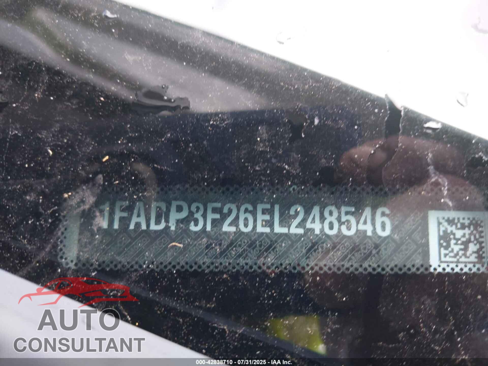 FORD FOCUS 2014 - 1FADP3F26EL248546