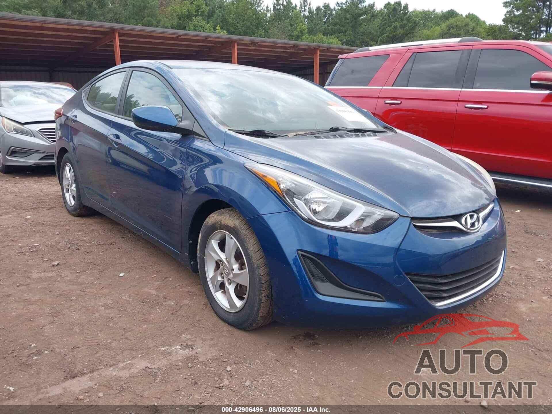 HYUNDAI ELANTRA 2015 - KMHDH4AE8FU457129