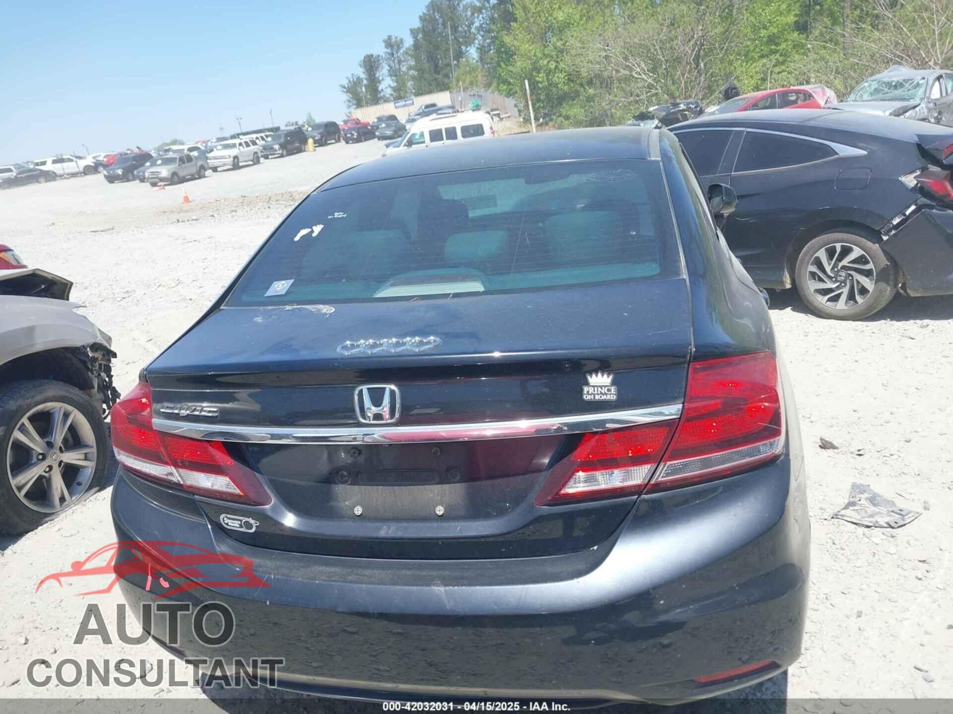 HONDA CIVIC 2013 - 19XFB2F53DE098053