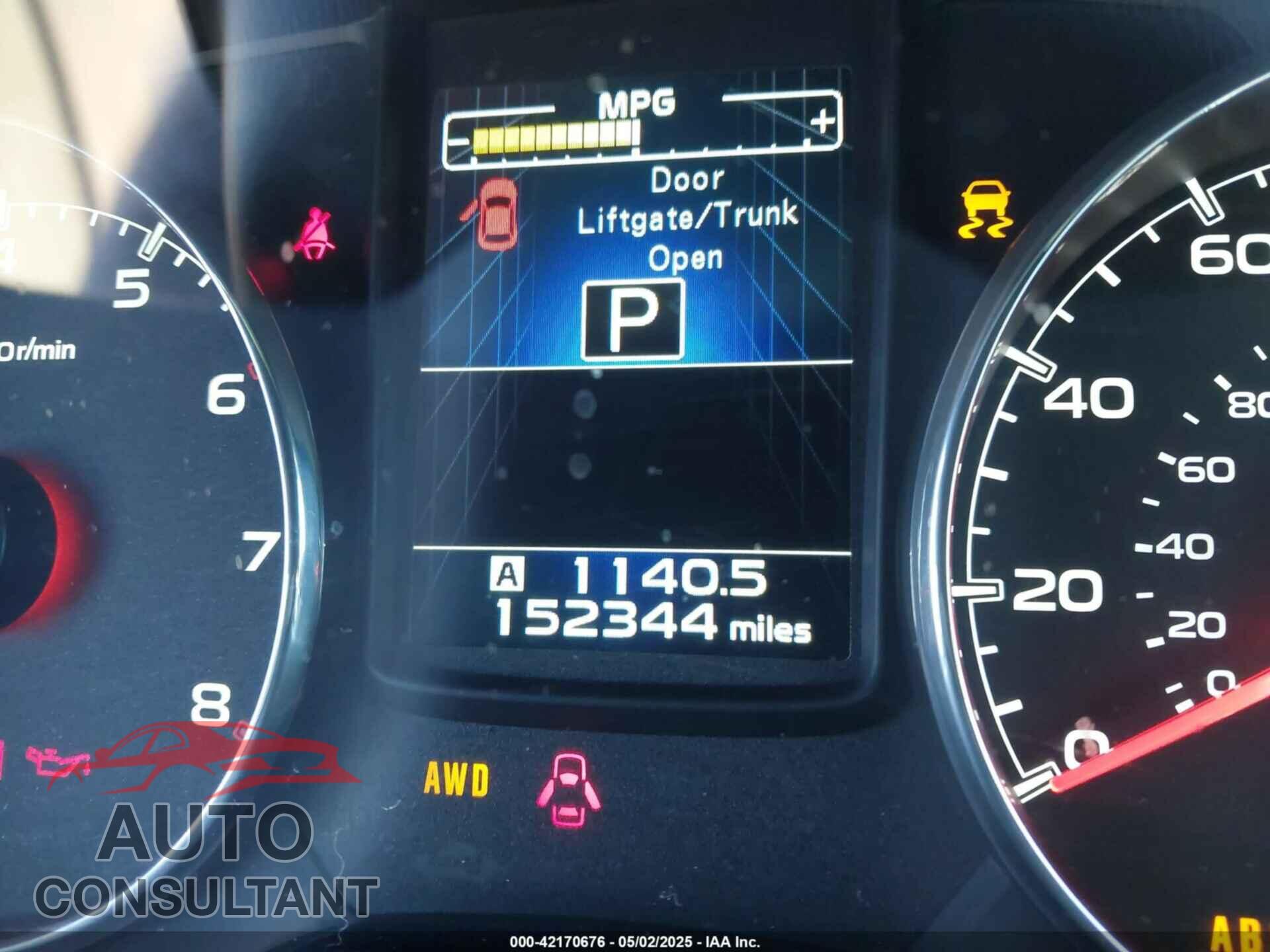 SUBARU OUTBACK 2013 - 4S4BRBKC8D3245369