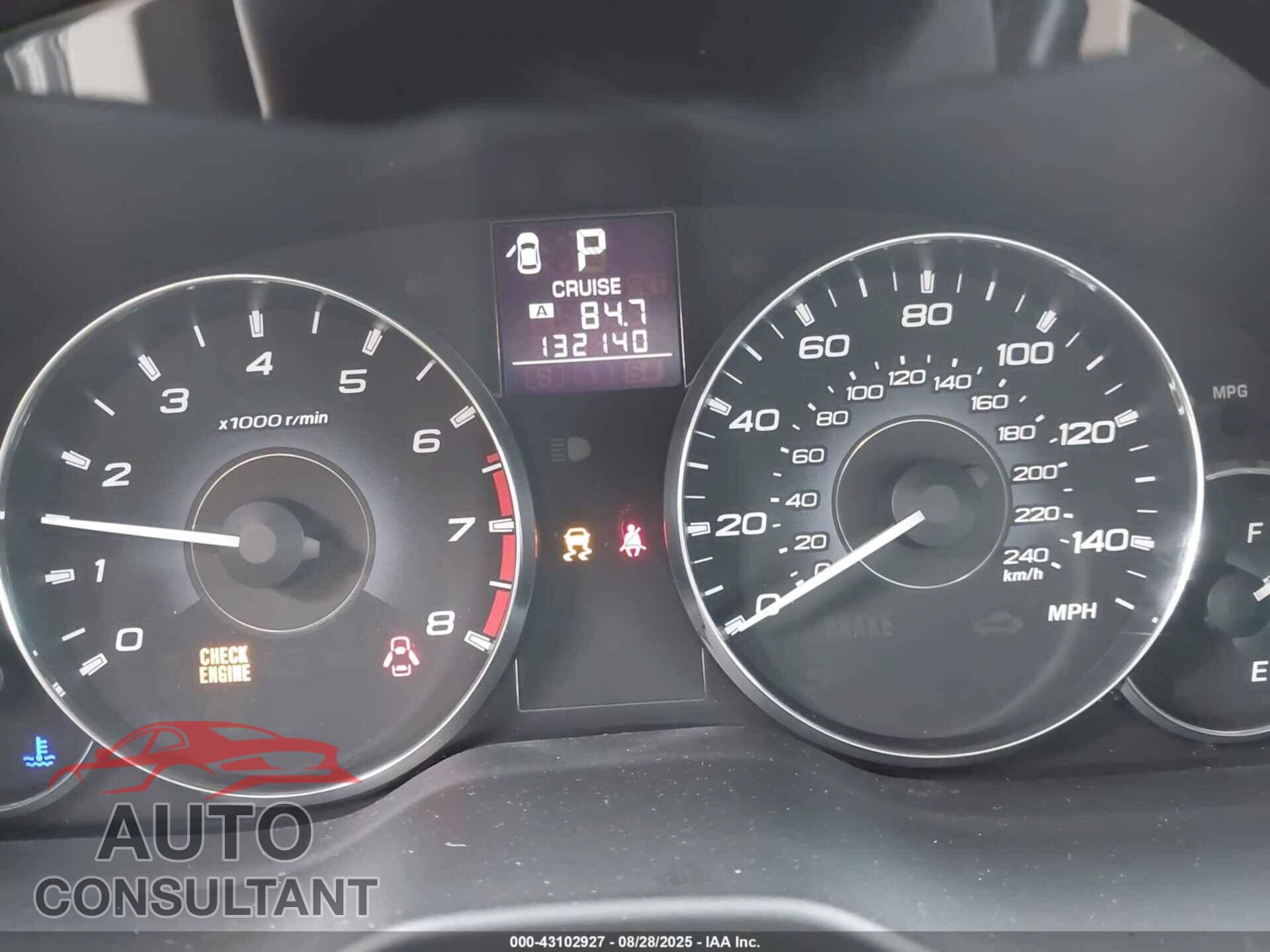 SUBARU OUTBACK 2011 - 4S4BRBLC0B3415512