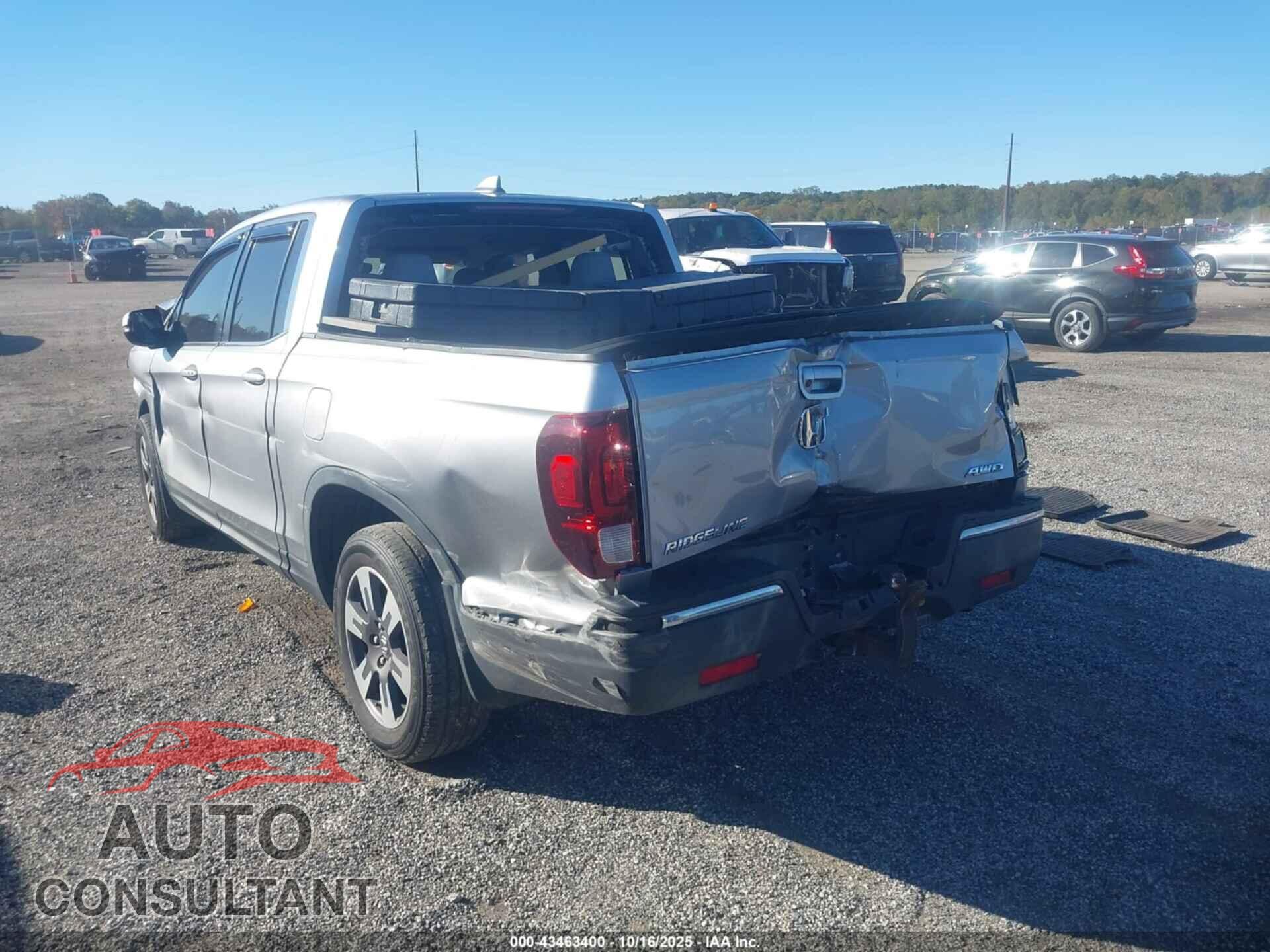 HONDA RIDGELINE 2017 - 5FPYK3F50HB017354