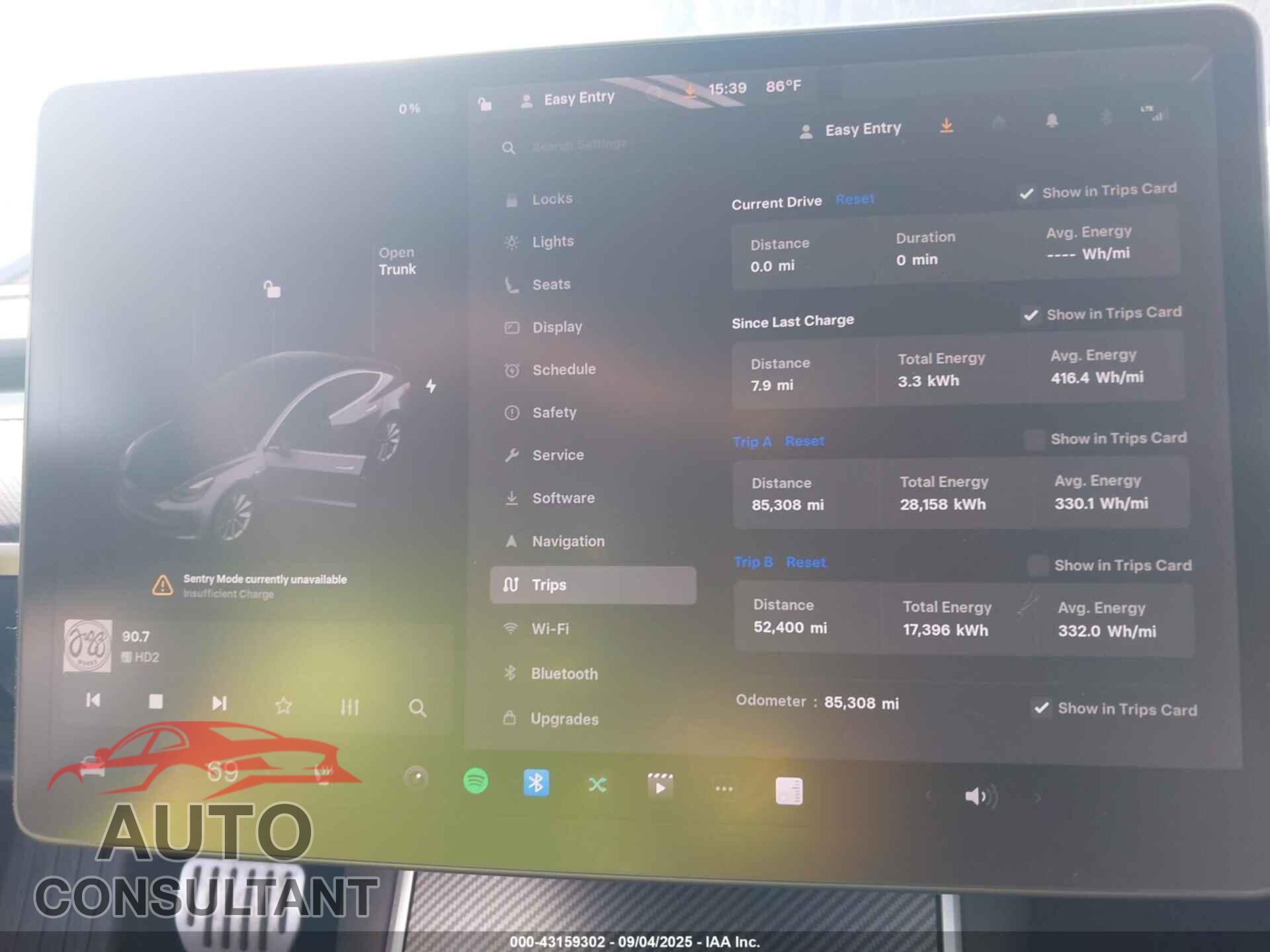 TESLA MODEL 3 2019 - 5YJ3E1EB3KF213978