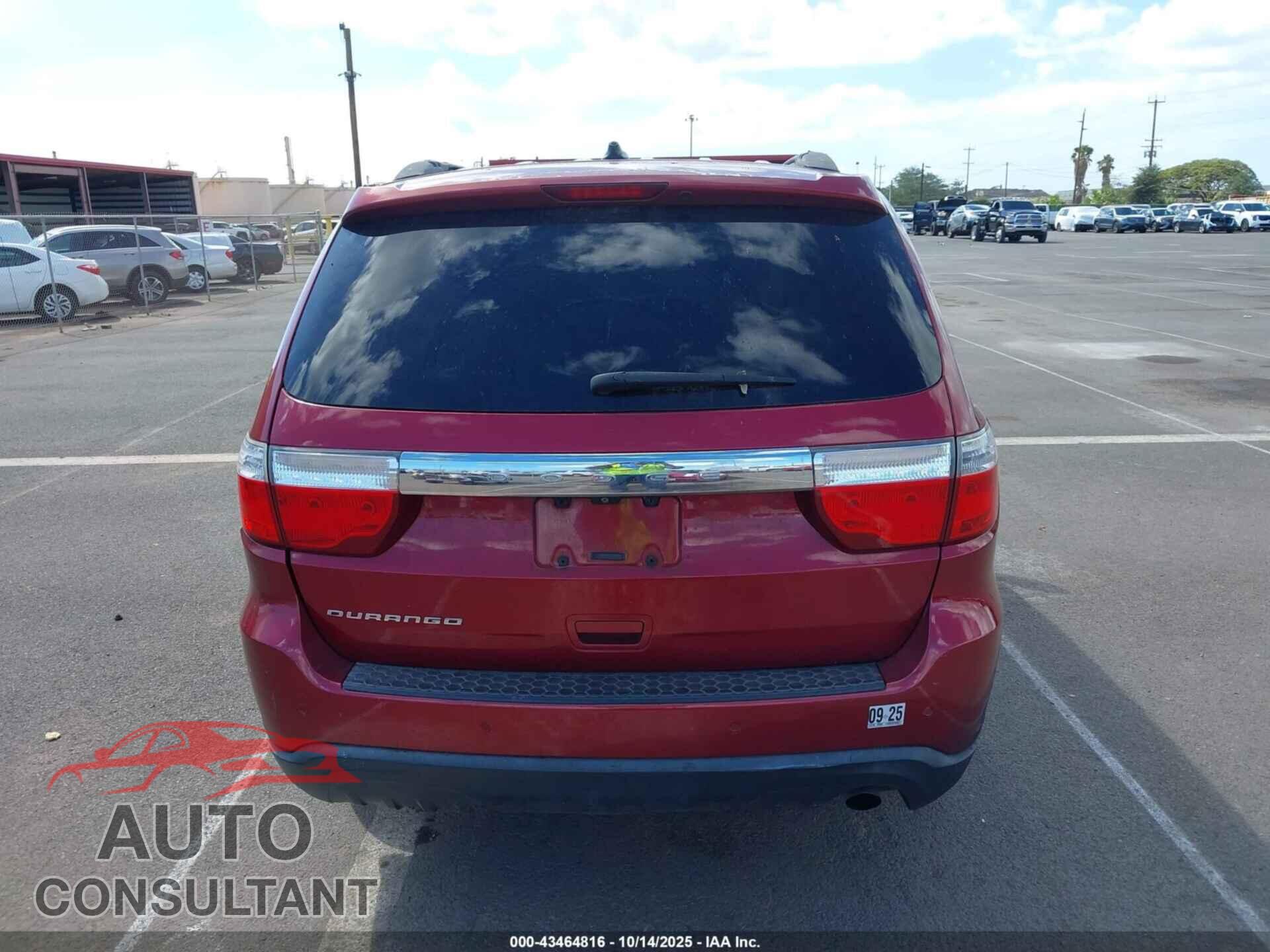 DODGE DURANGO 2013 - 1C4RDHAG7DC685771