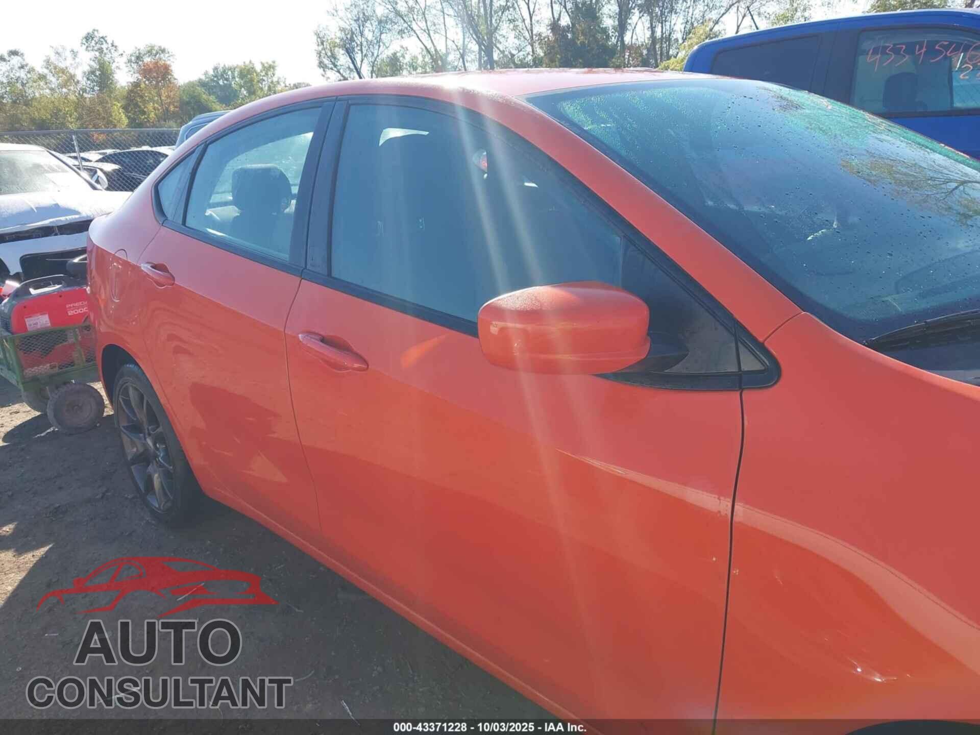 DODGE DART 2015 - 1C3CDFBB7FD405166