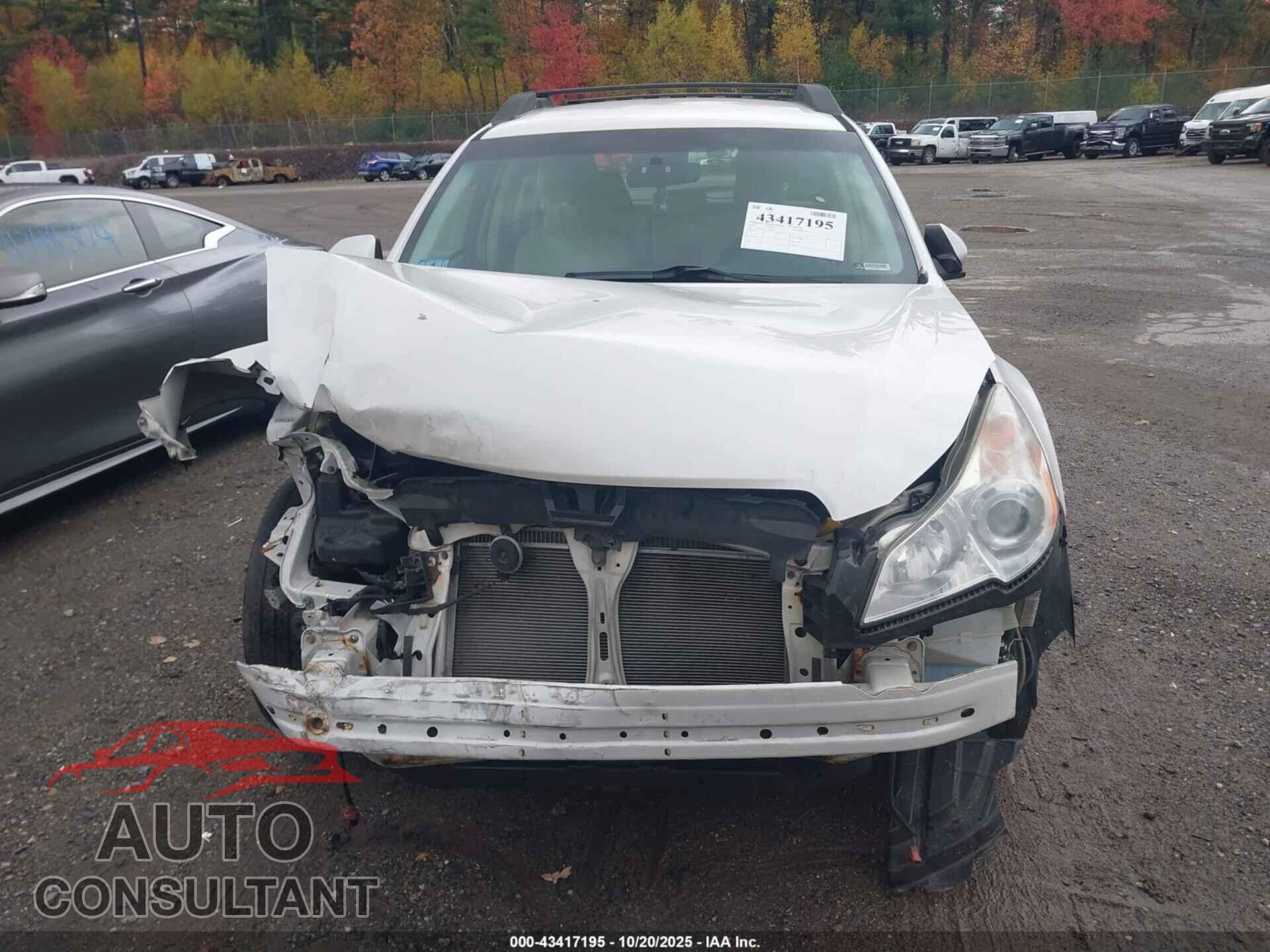 SUBARU OUTBACK 2012 - 4S4BRBAC7C3283885
