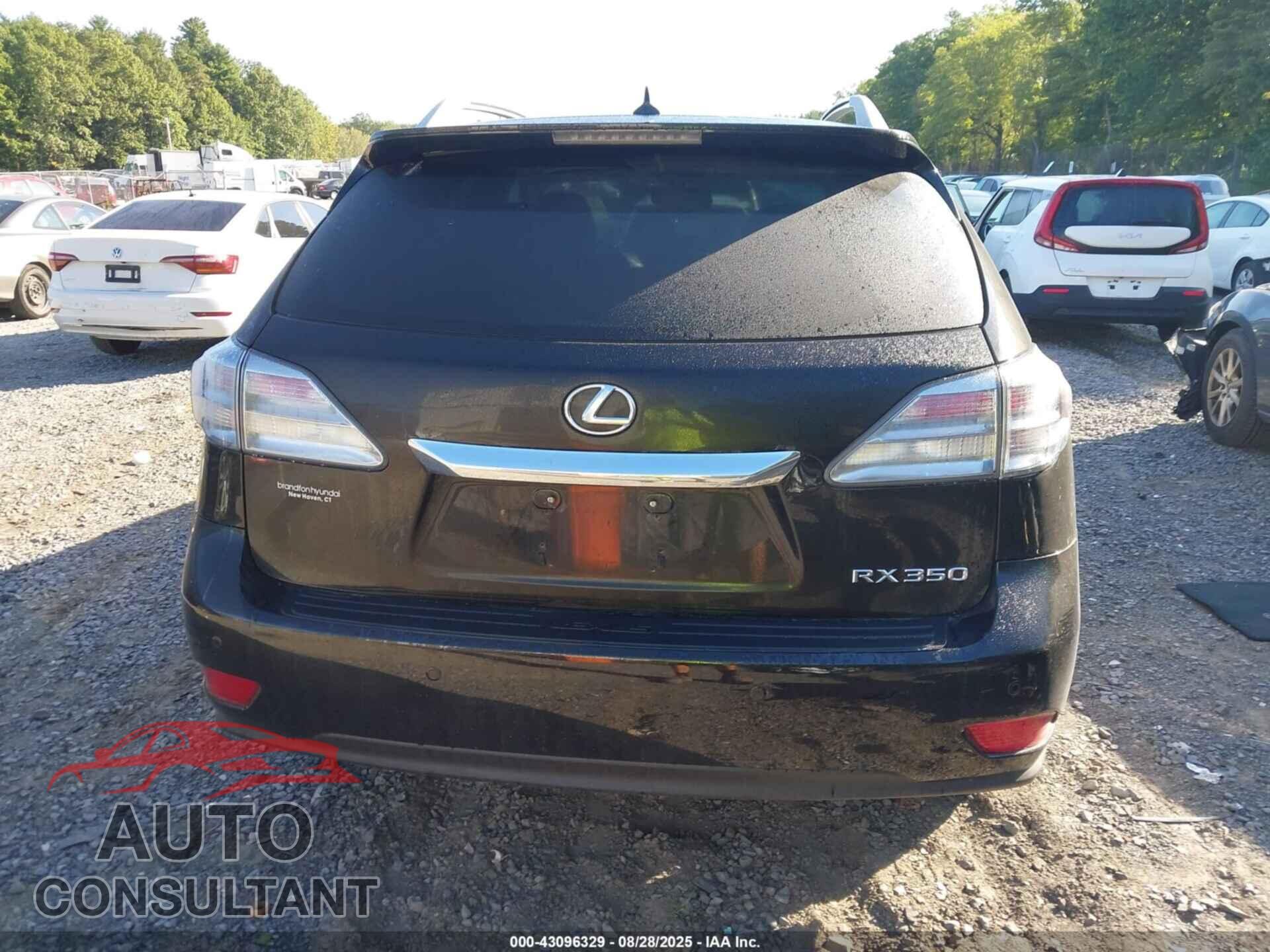LEXUS RX 350 2011 - 2T2BK1BA2BC112446
