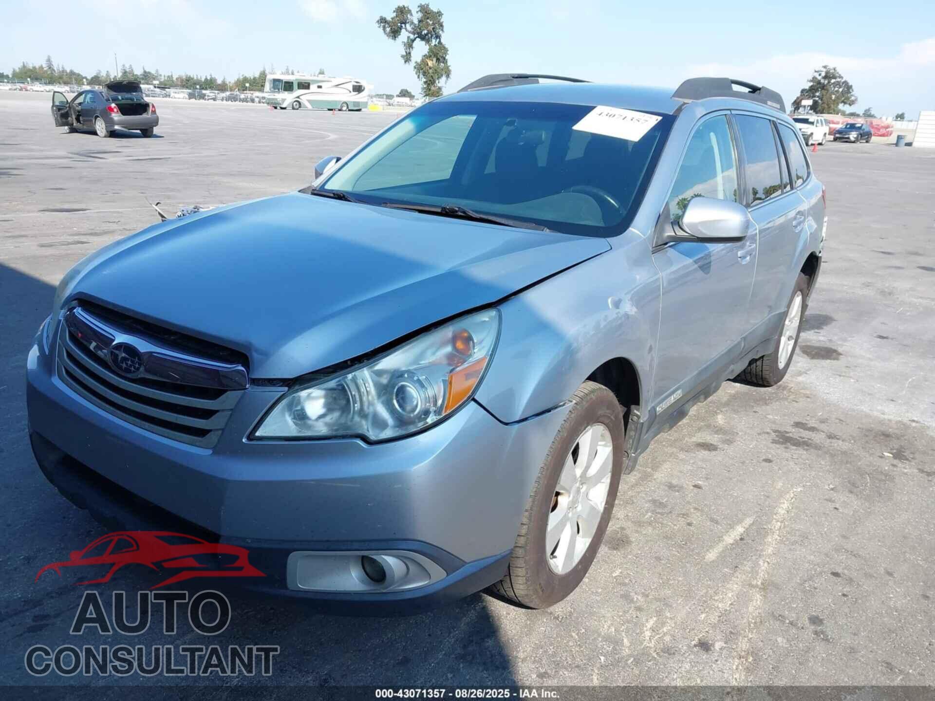 SUBARU OUTBACK 2012 - 4S4BRBCC7C3286511