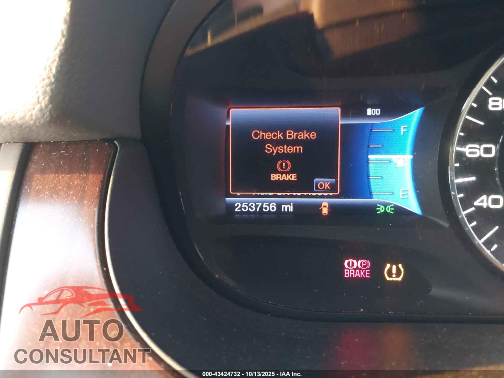 FORD EDGE 2013 - 2FMDK3KC8DBB10797