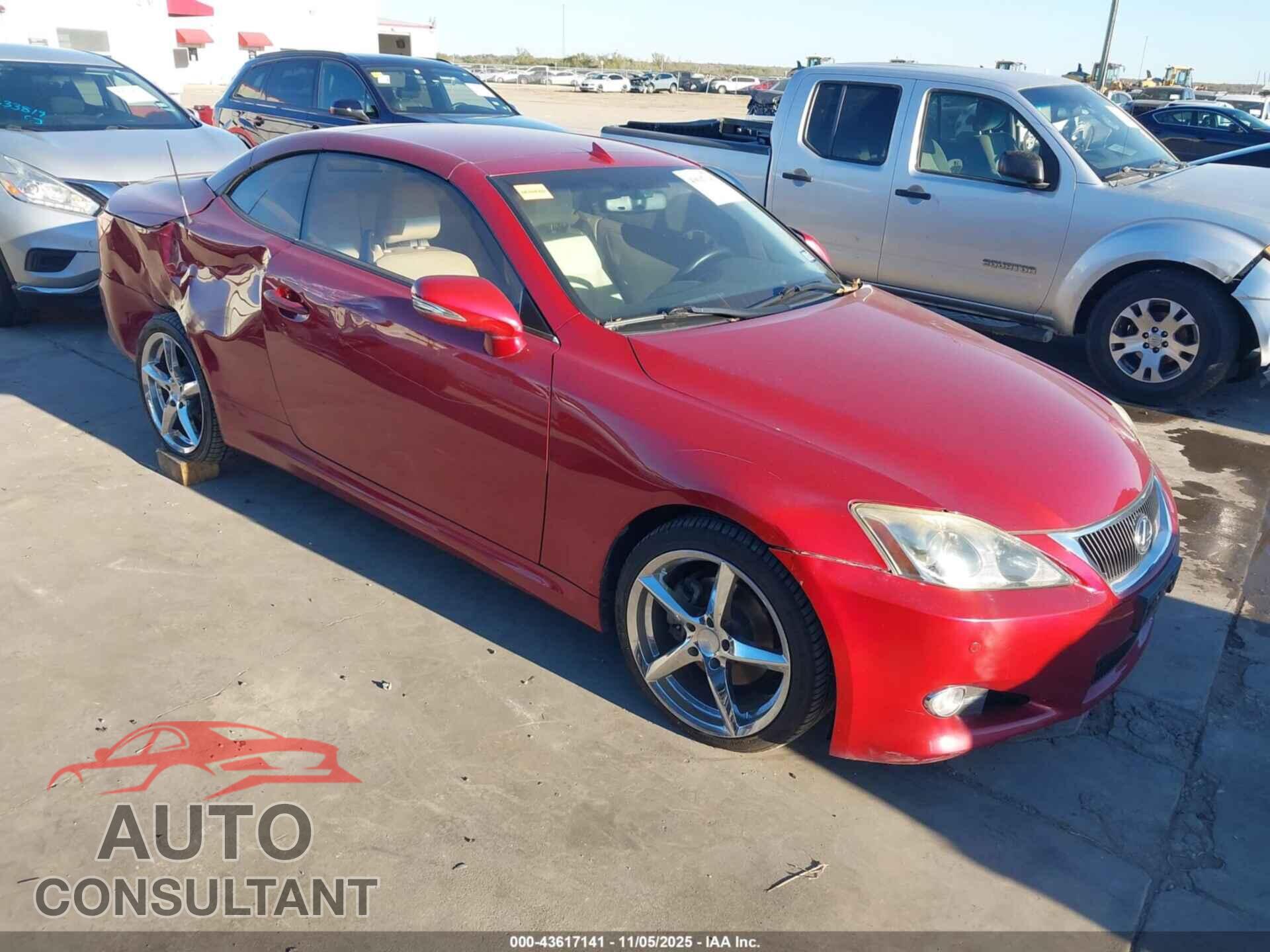 LEXUS IS 250C 2010 - JTHFF2C28A2512370