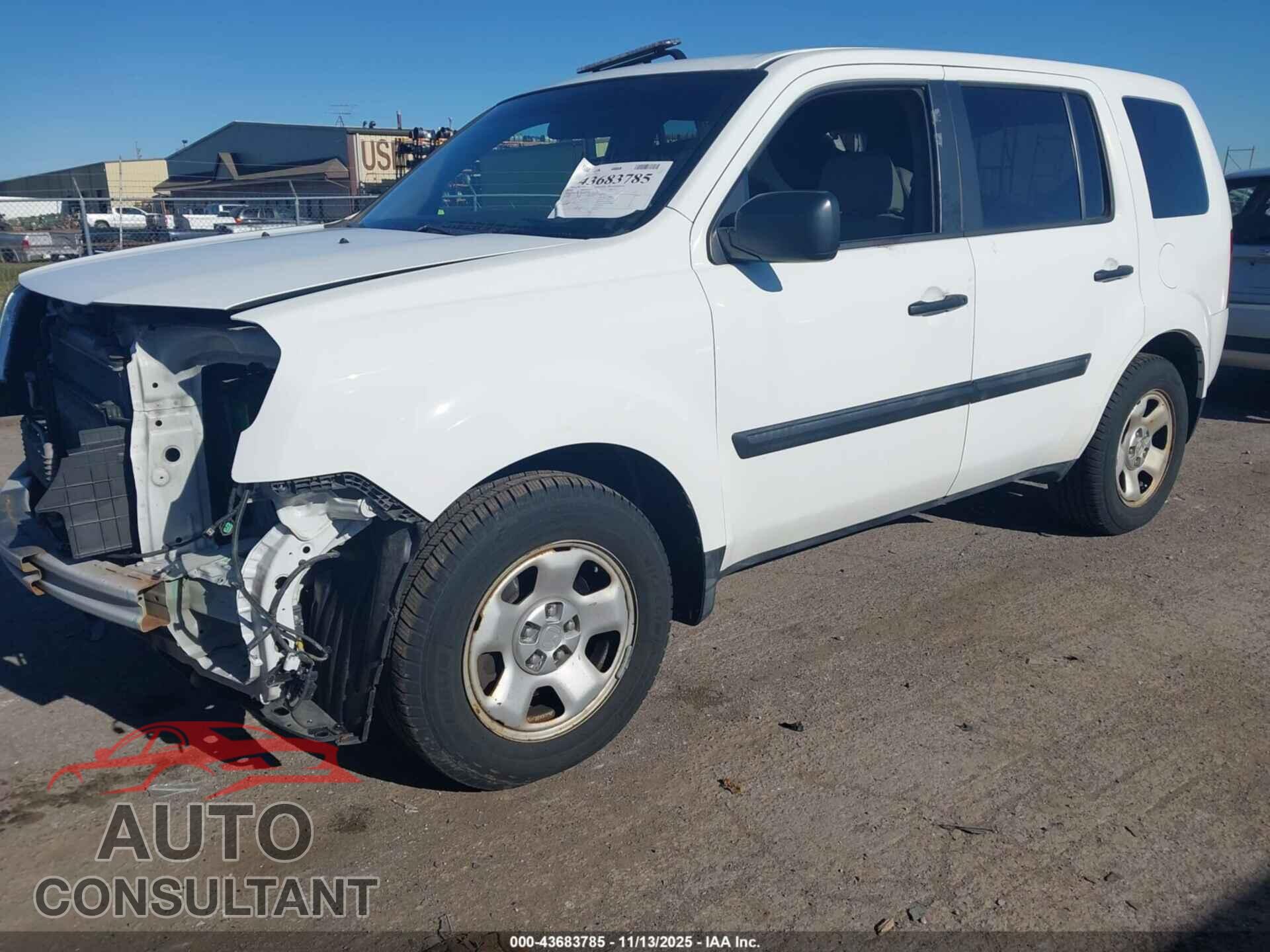 HONDA PILOT 2012 - 5FNYF4H29CB037729
