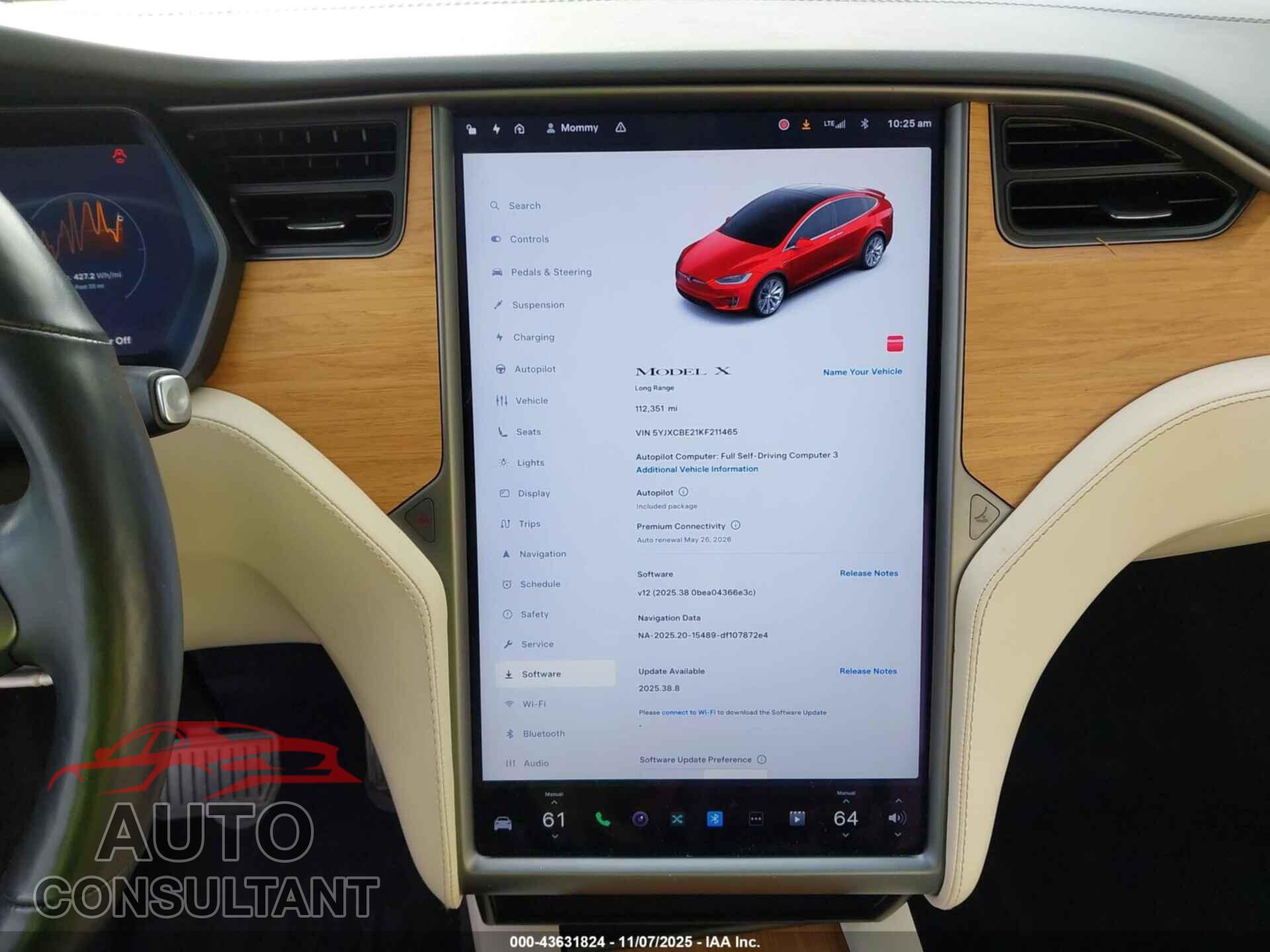 TESLA MODEL X 2019 - 5YJXCBE21KF211465