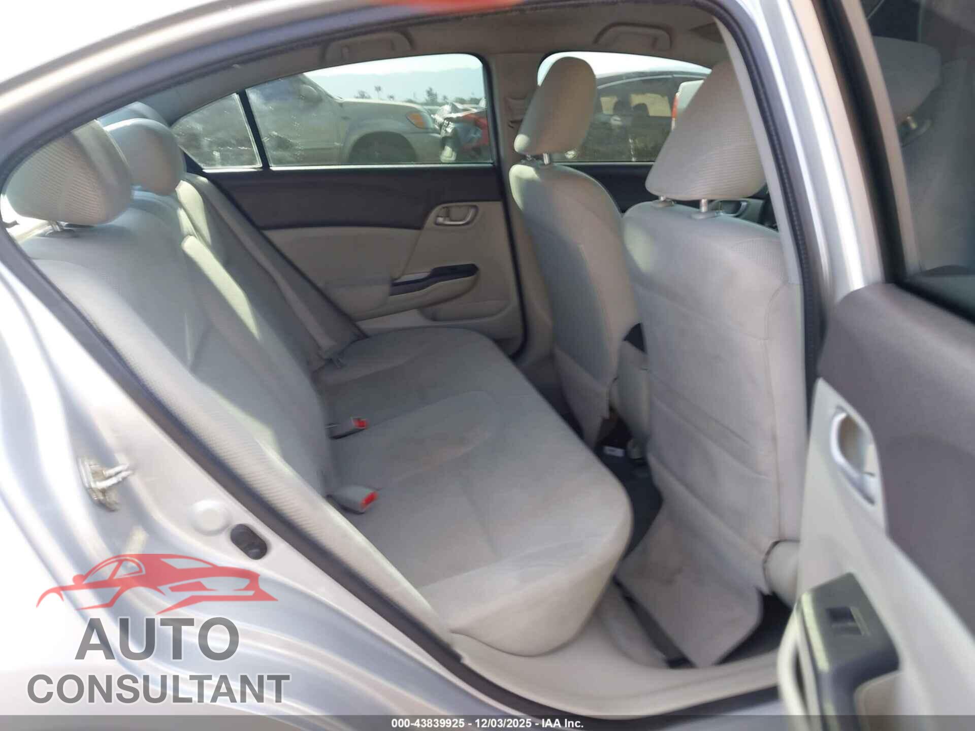 HONDA CIVIC 2012 - 2HGFB2F5XCH585108