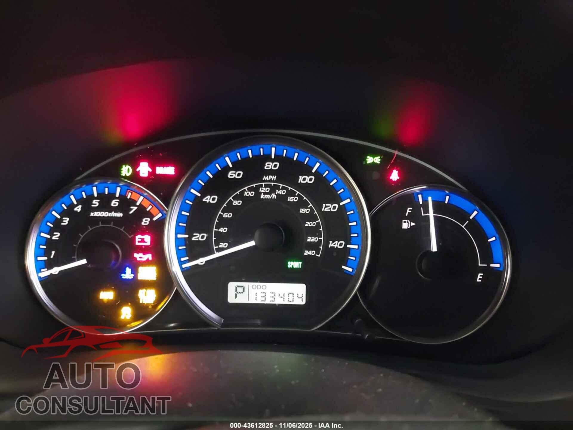 SUBARU FORESTER 2013 - JF2SHAEC6DH407520