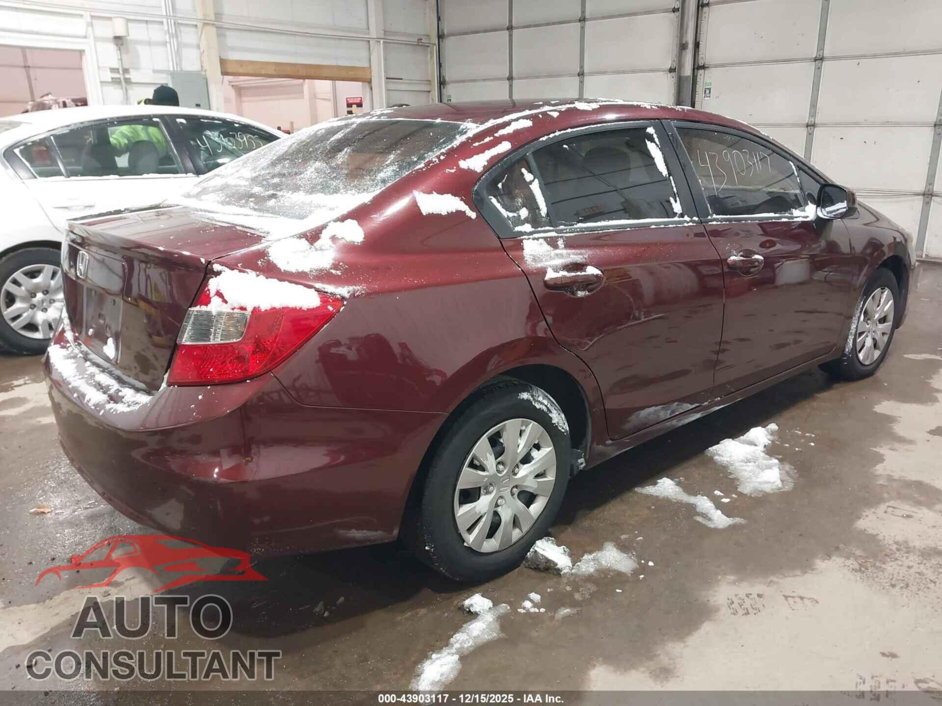 HONDA CIVIC 2012 - 19XFB2F59CE022920