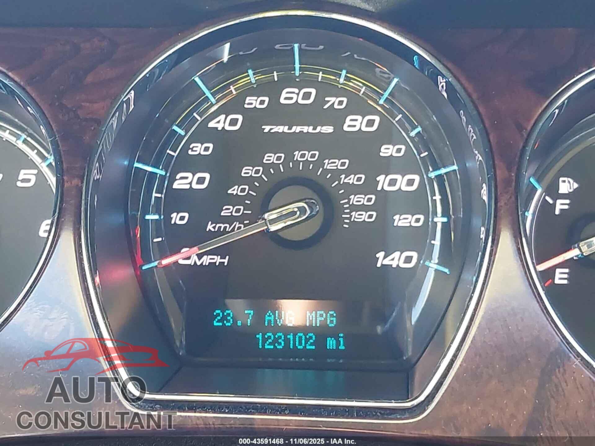 FORD TAURUS 2012 - 1FAHP2EW0CG111205