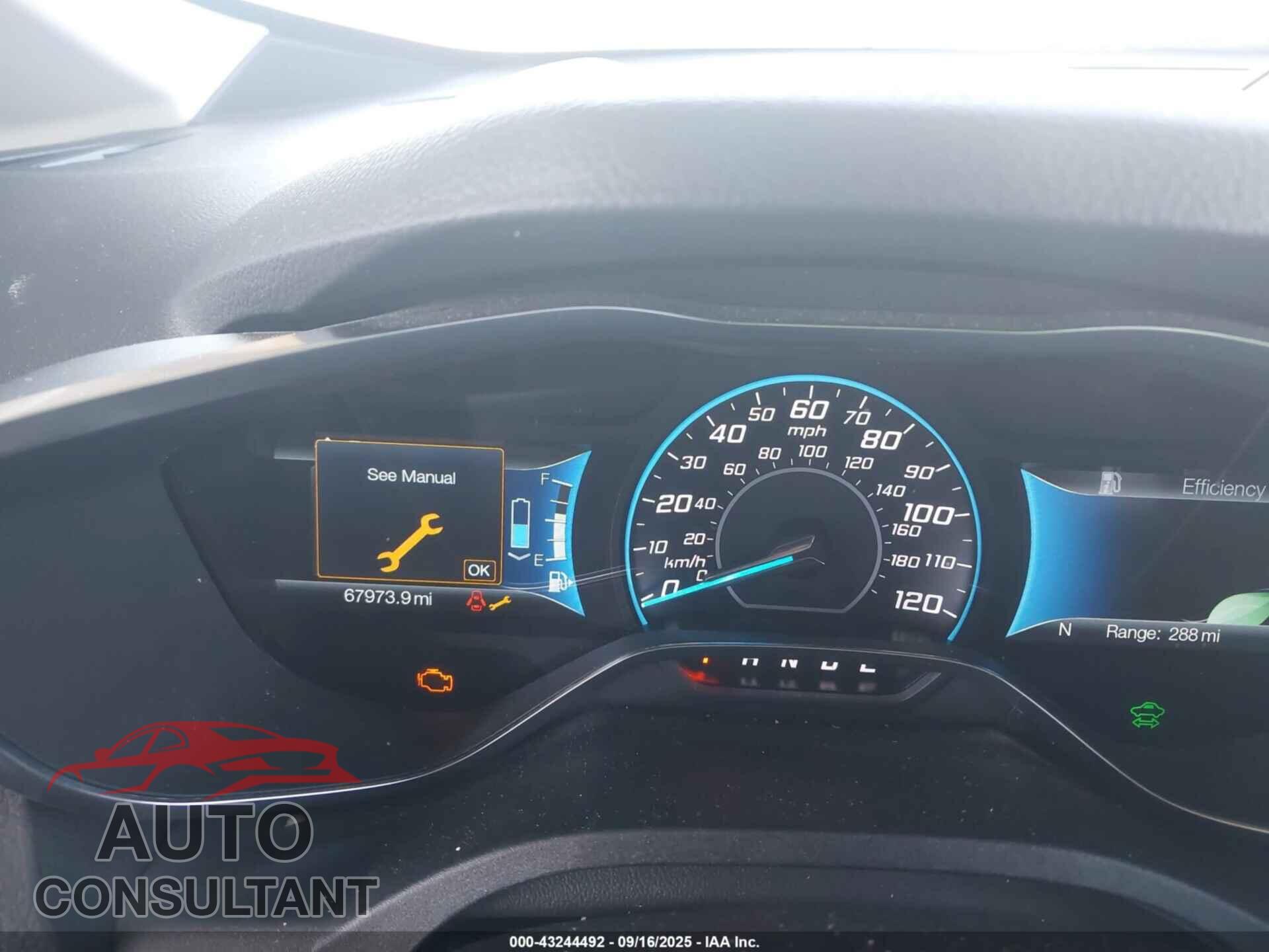 FORD C-MAX ENERGI 2016 - 1FADP5CU3GL111276