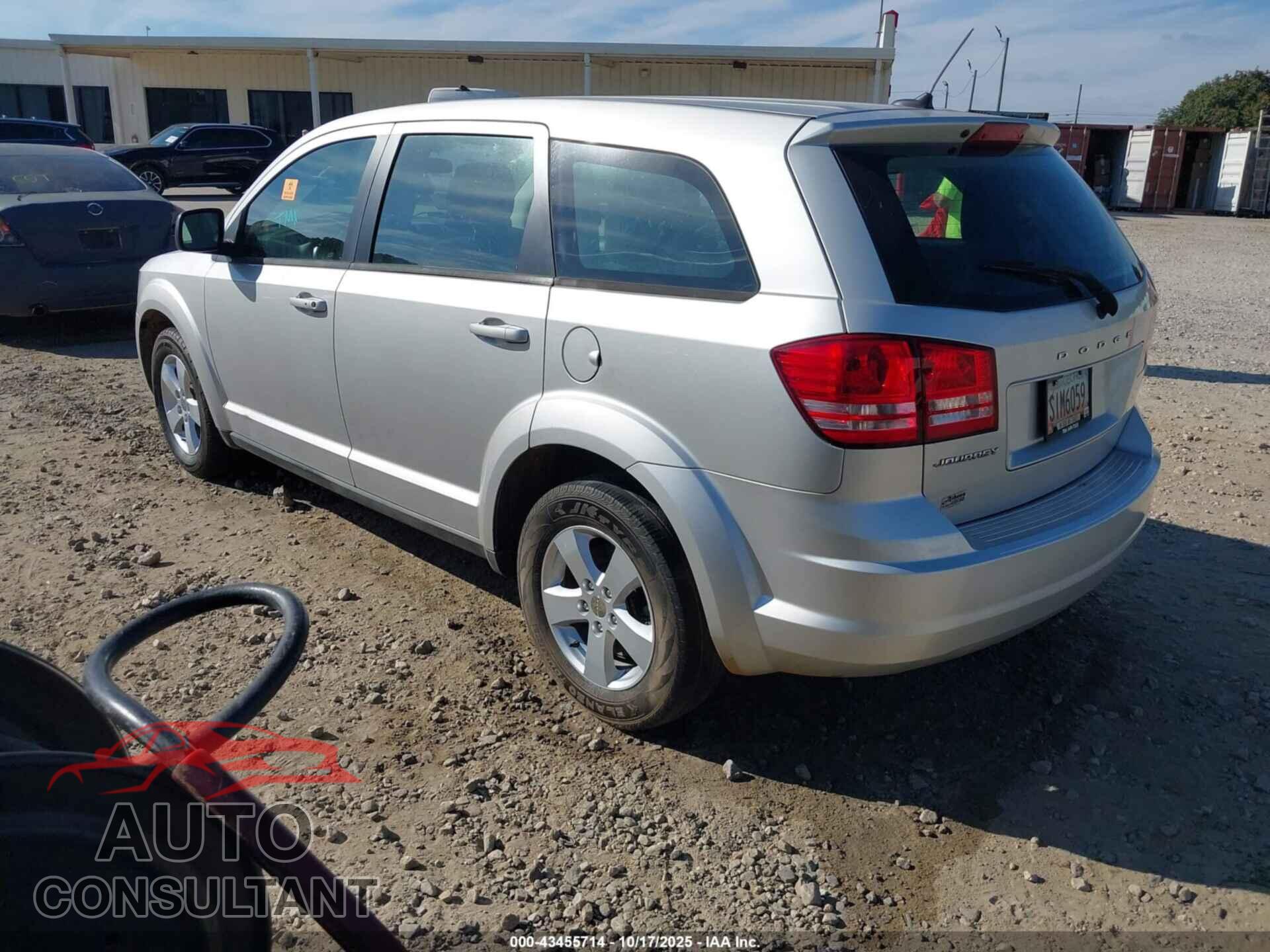 DODGE JOURNEY 2013 - 3C4PDCAB2DT557862
