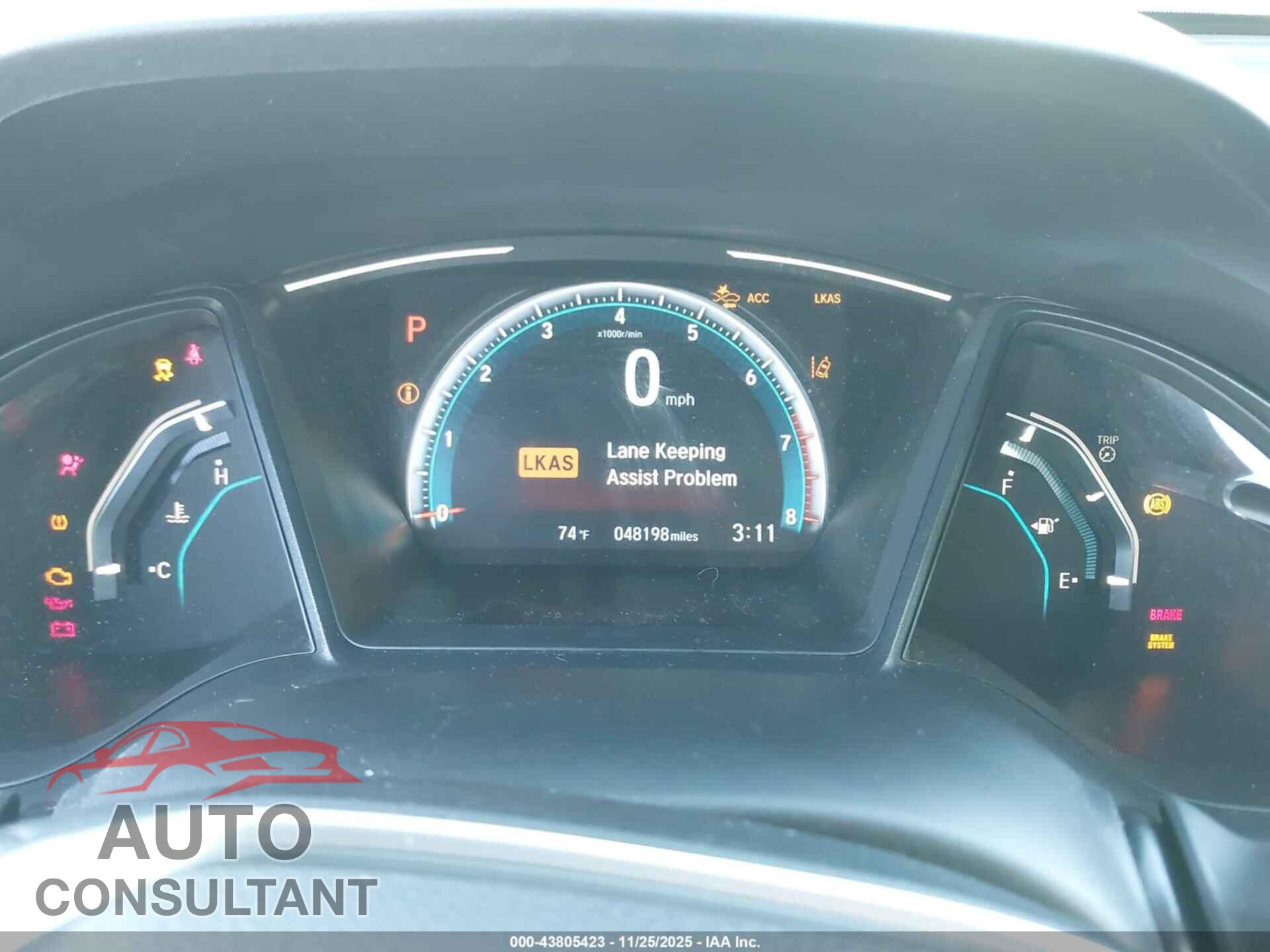 HONDA CIVIC 2019 - 2HGFC2F65KH597946