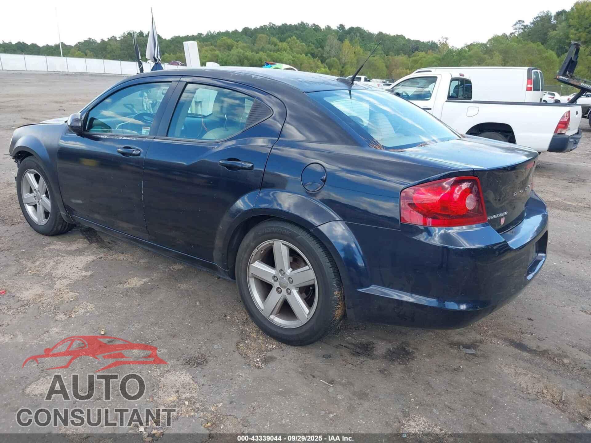 DODGE AVENGER 2012 - 1C3CDZCB0CN147935