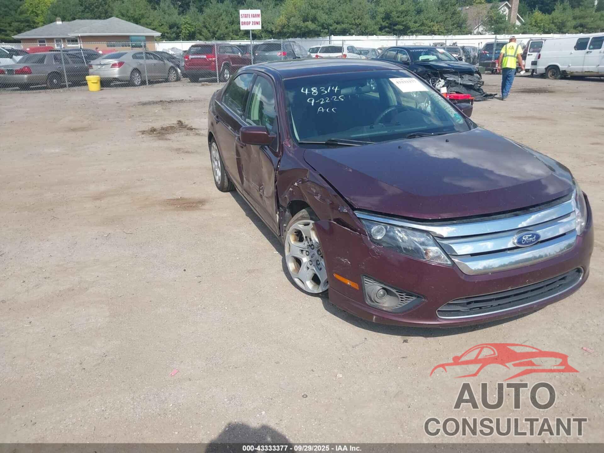 FORD FUSION 2011 - 3FAHP0HA6BR224183