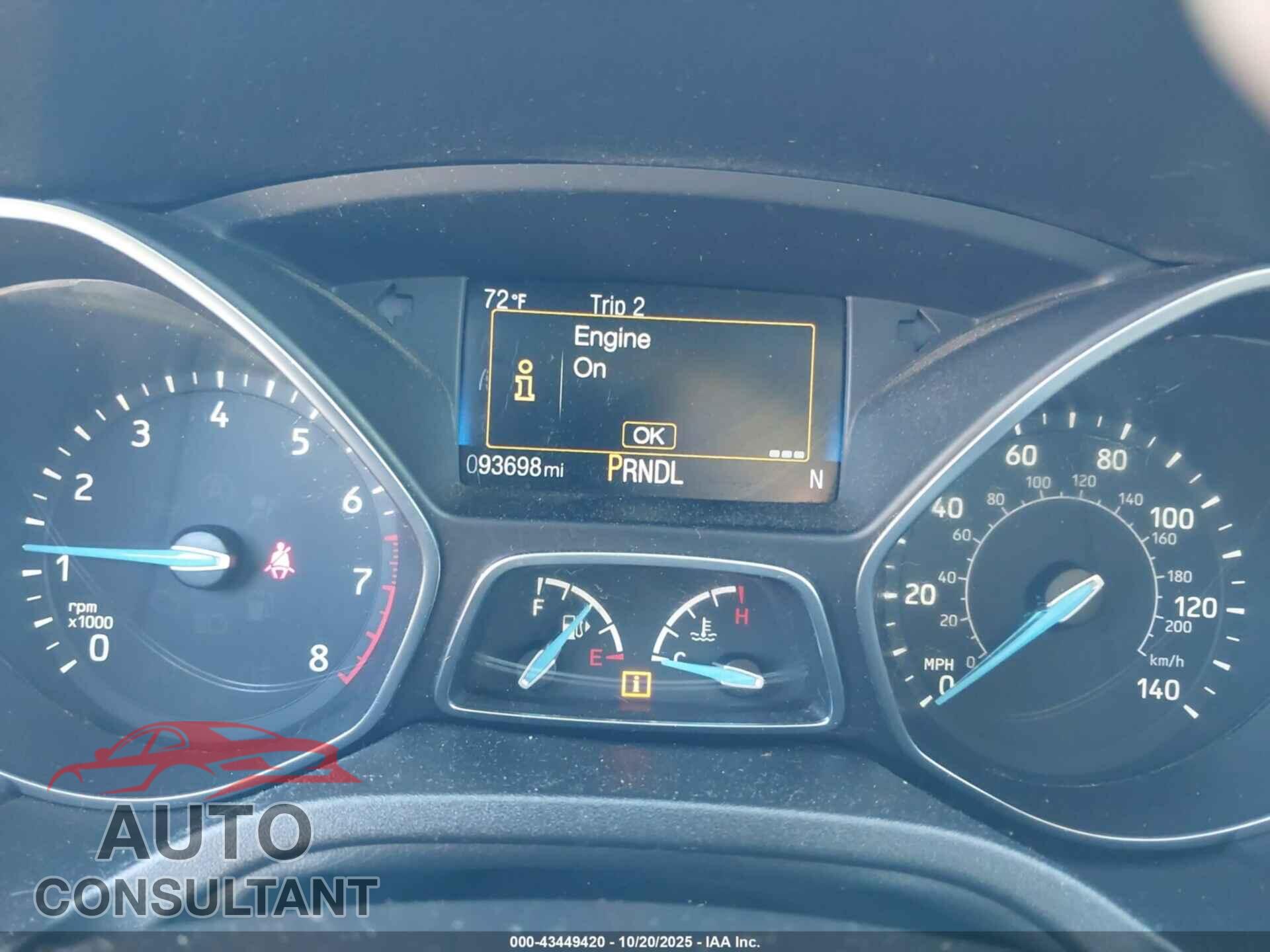 FORD FOCUS 2017 - 1FADP3K20HL248035