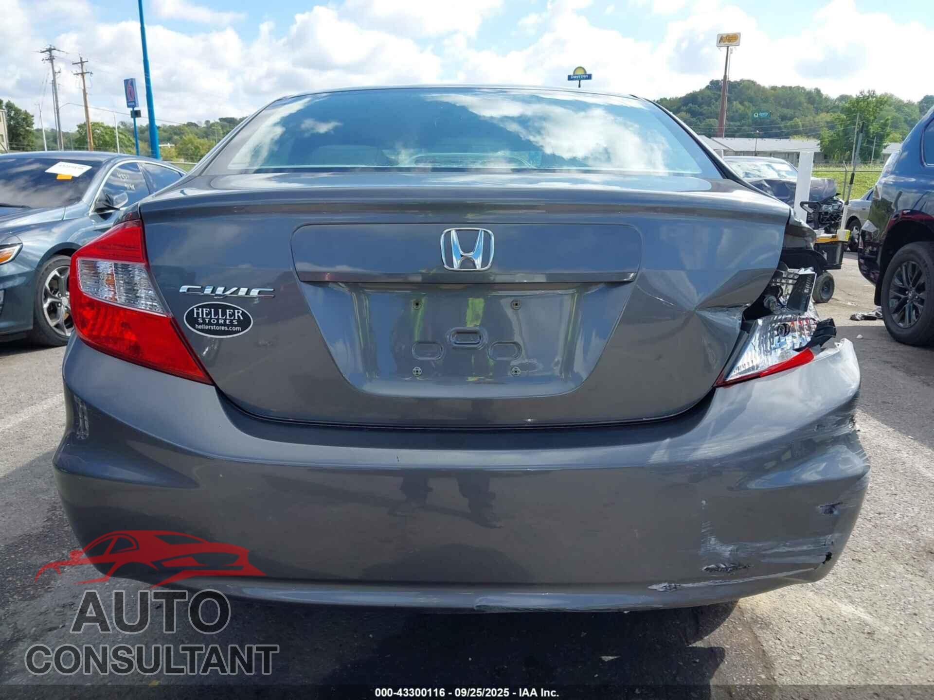 HONDA CIVIC 2012 - 19XFB2F93CE037660