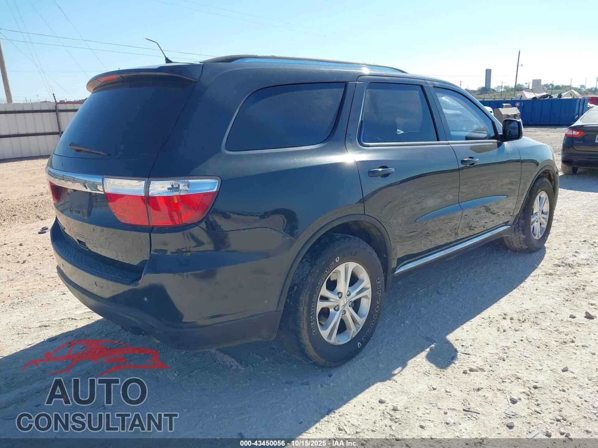DODGE DURANGO 2012 - 1C4RDHAG8CC257738